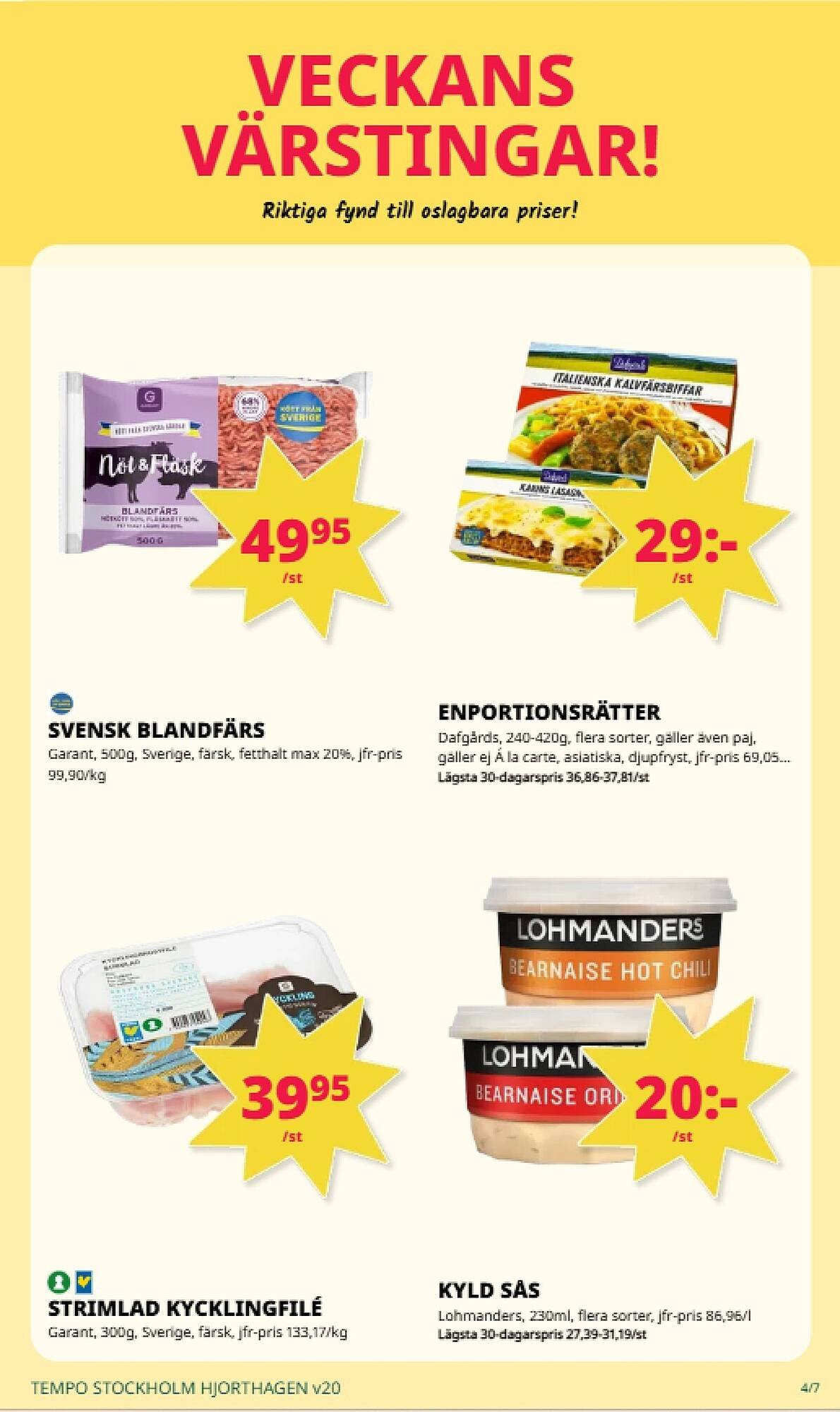 Tempo reklamblad