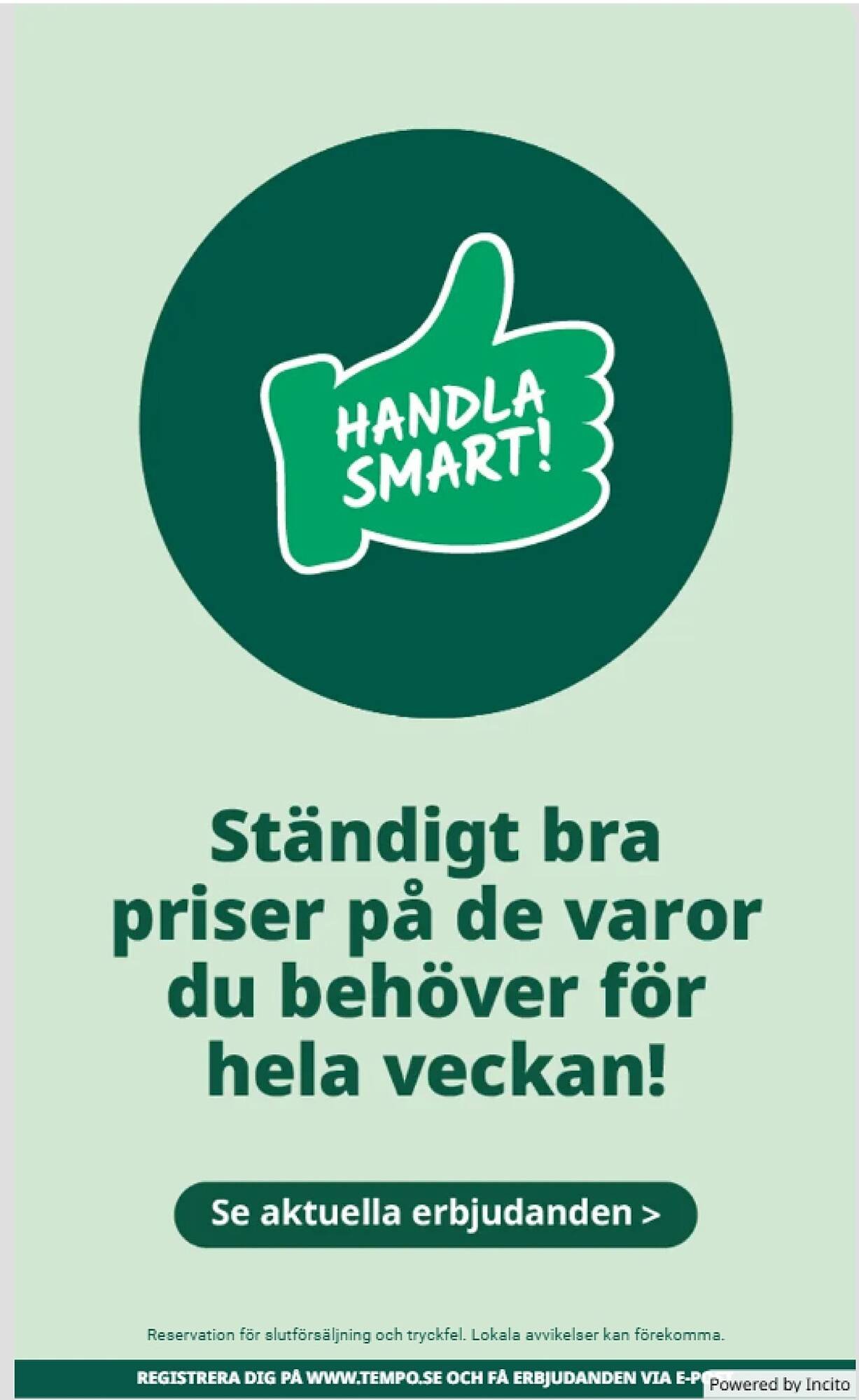 Tempo reklamblad