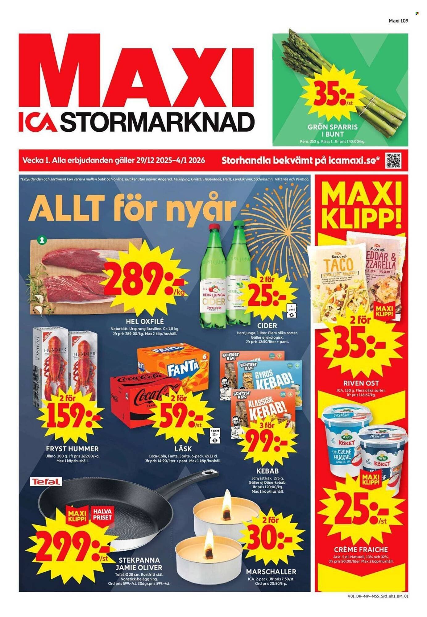 ICA Supermarket reklamblad (2025-12-29 - 2026-01-04)