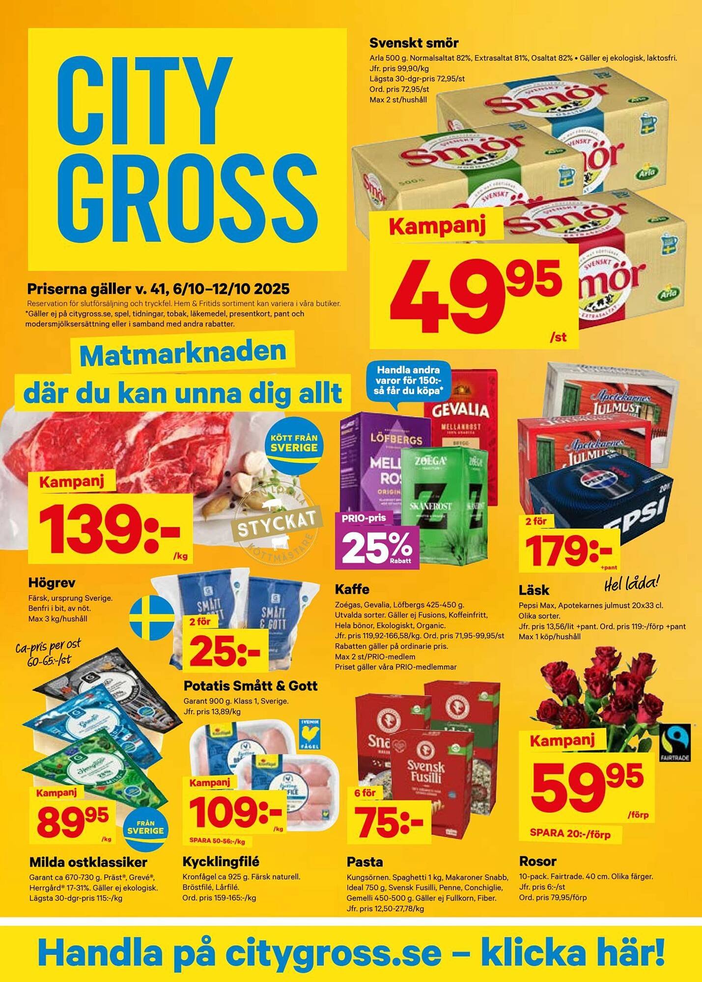City Gross reklamblad (2025-10-06 - 2025-10-12)