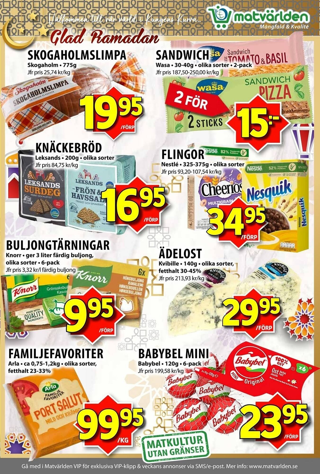 Matvärlden Tensta reklamblad