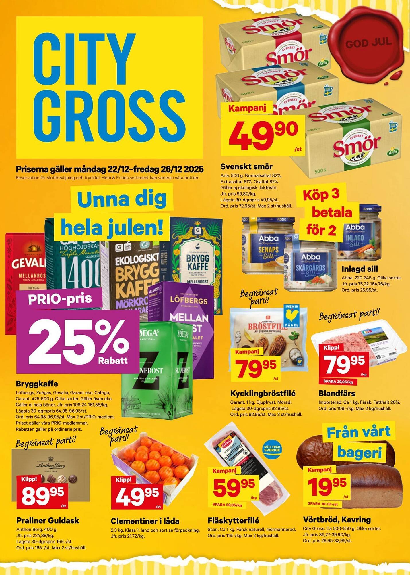 City Gross reklamblad (2025-12-22 - 2025-12-27)