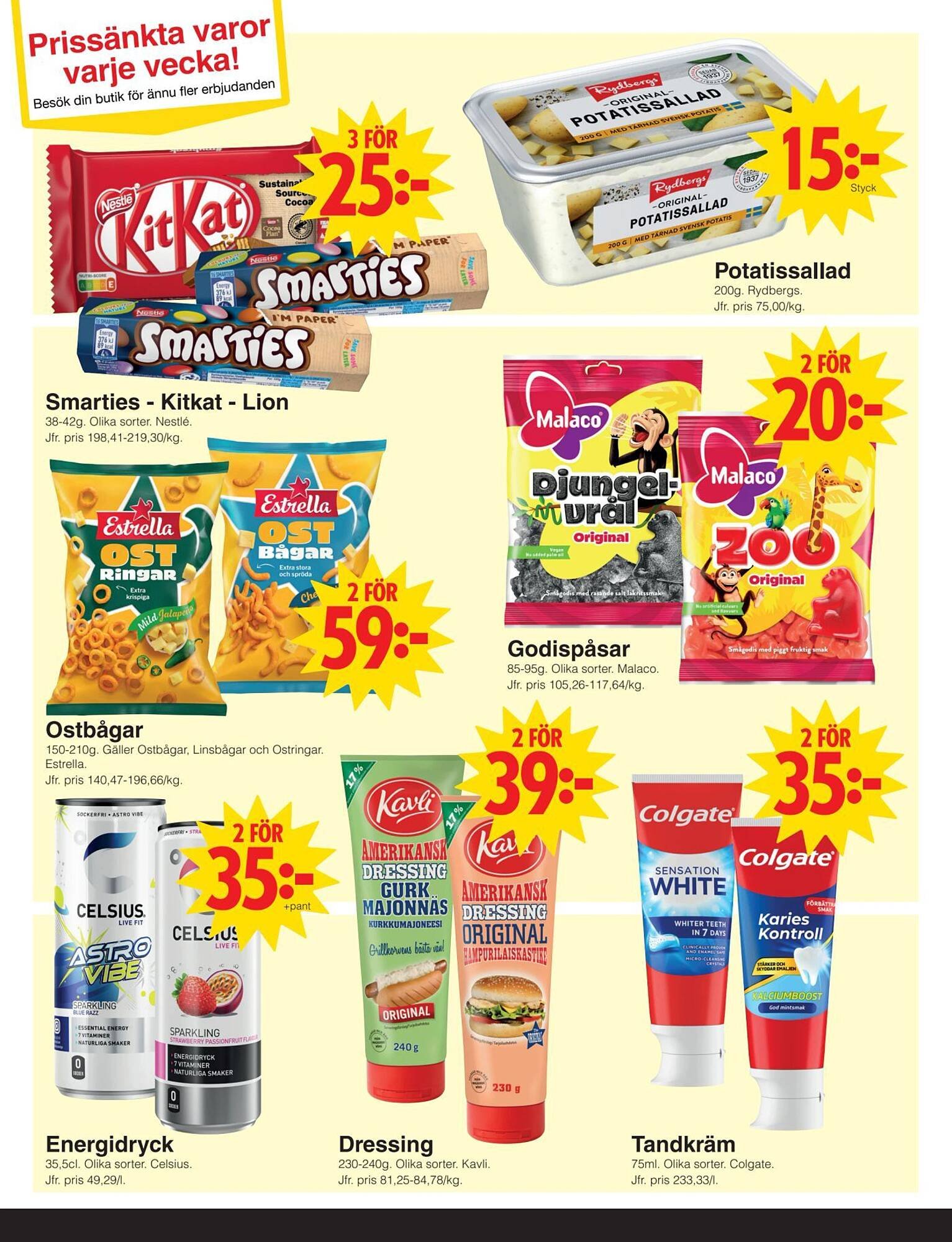 Matöppet reklamblad