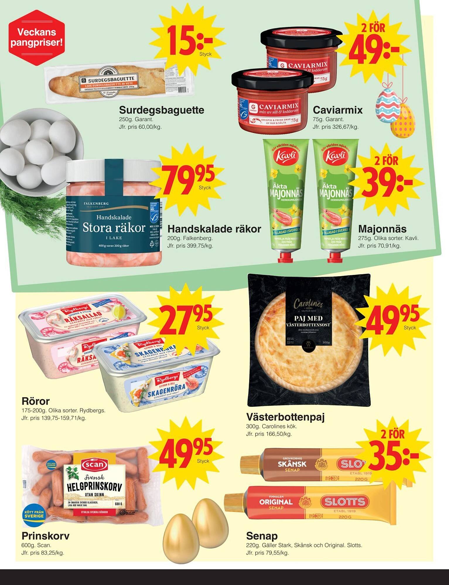 Matöppet reklamblad