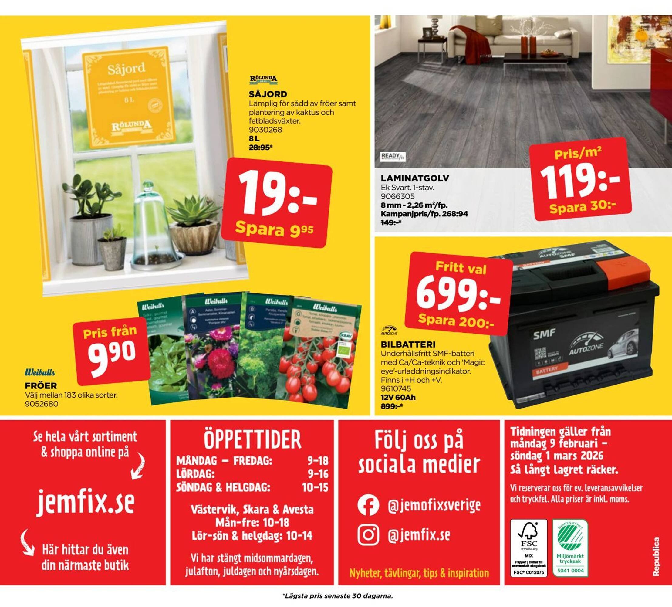 Jem&amp;Fix reklamblad