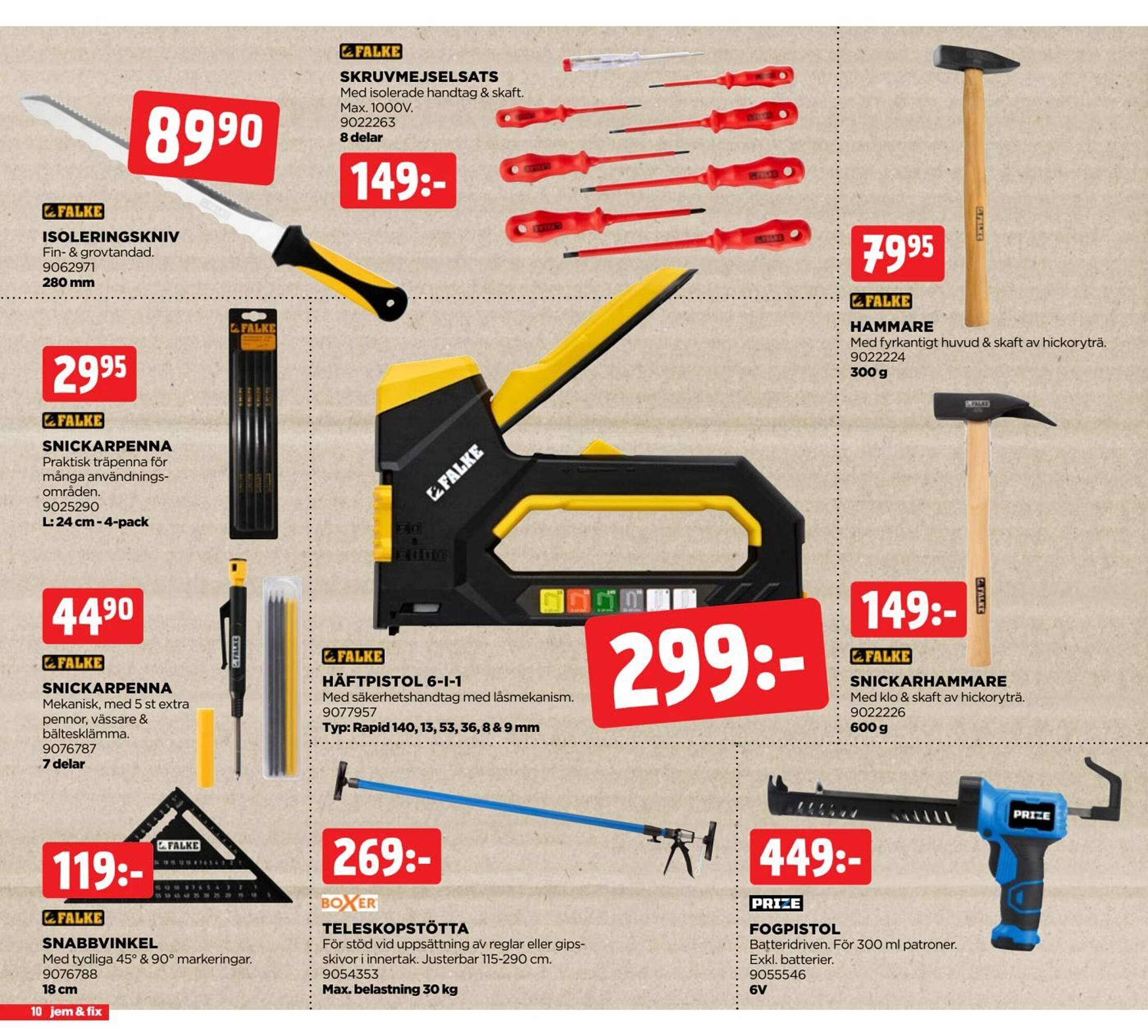 Jem&amp;Fix reklamblad