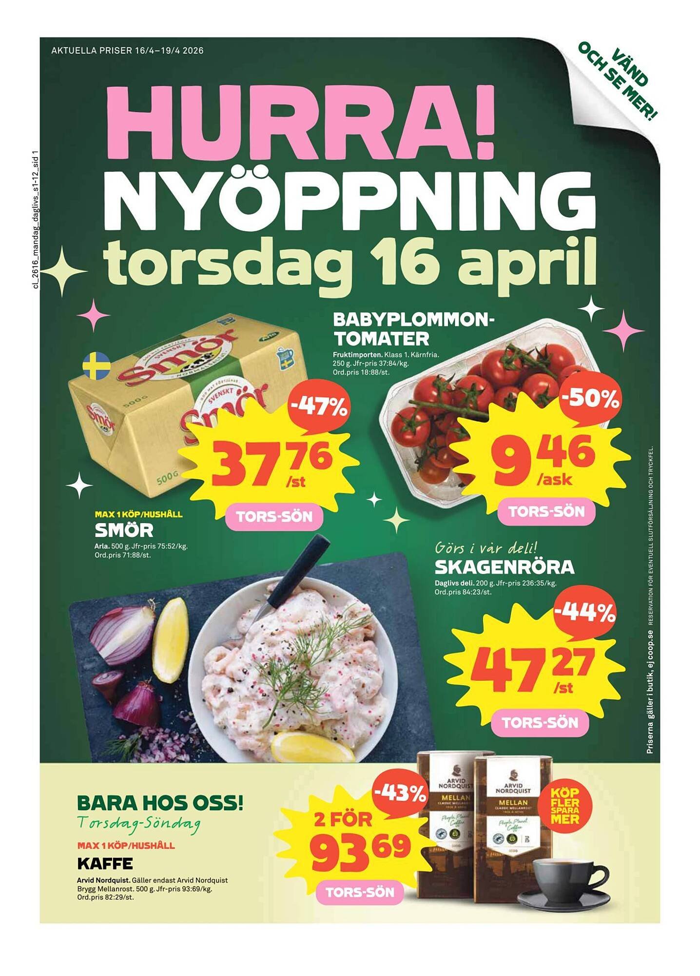 Coop Daglivs reklamblad
