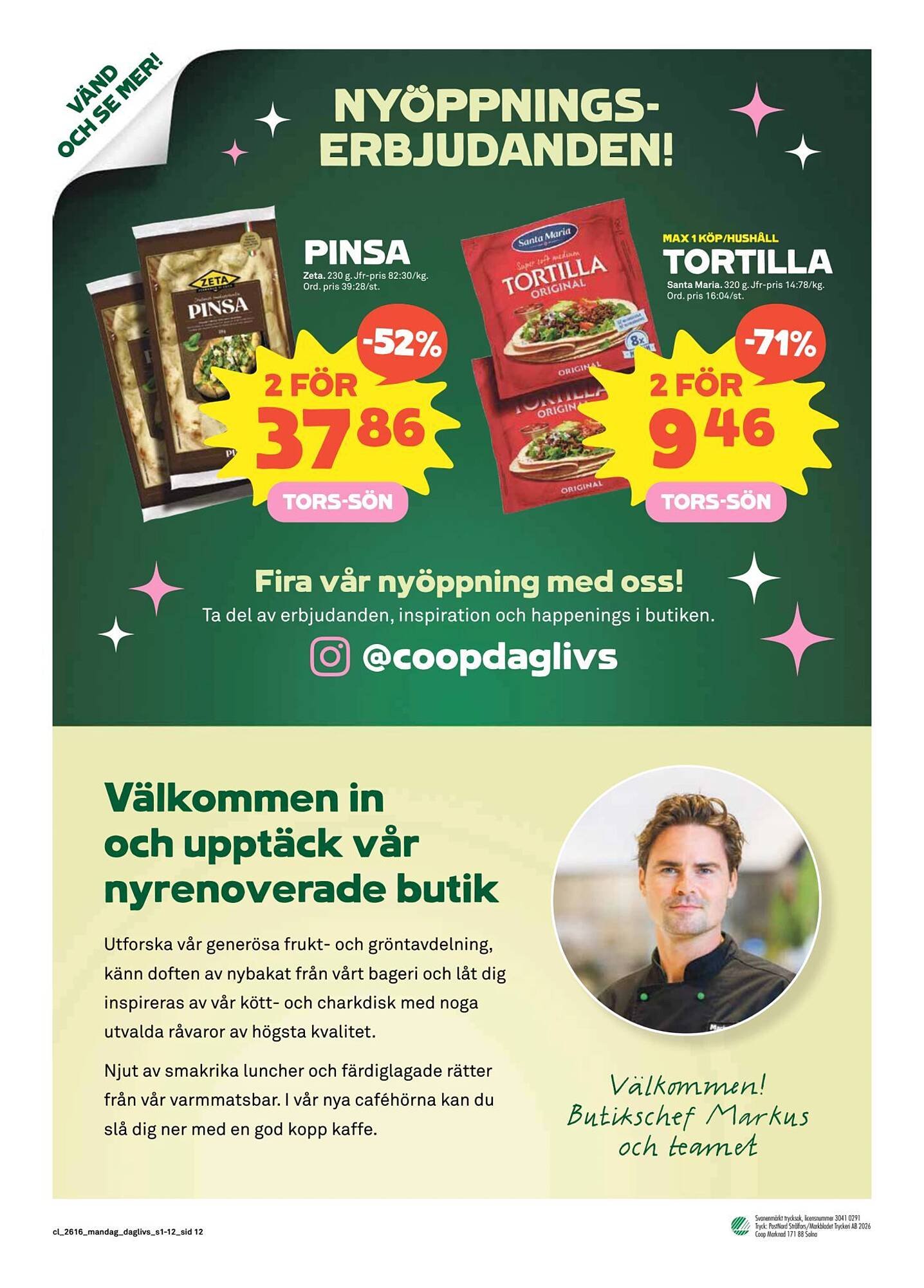 Coop Daglivs reklamblad