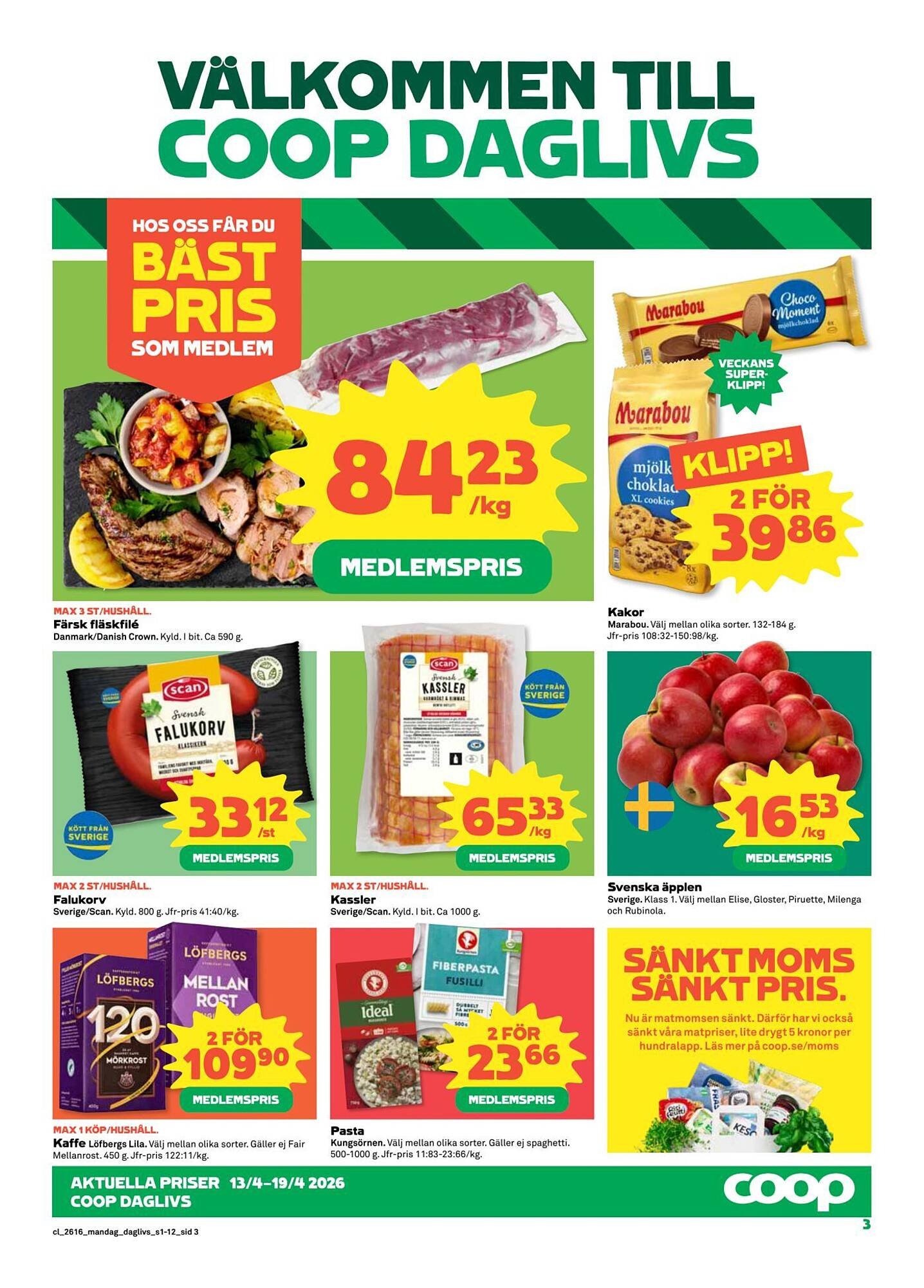 Coop Daglivs reklamblad