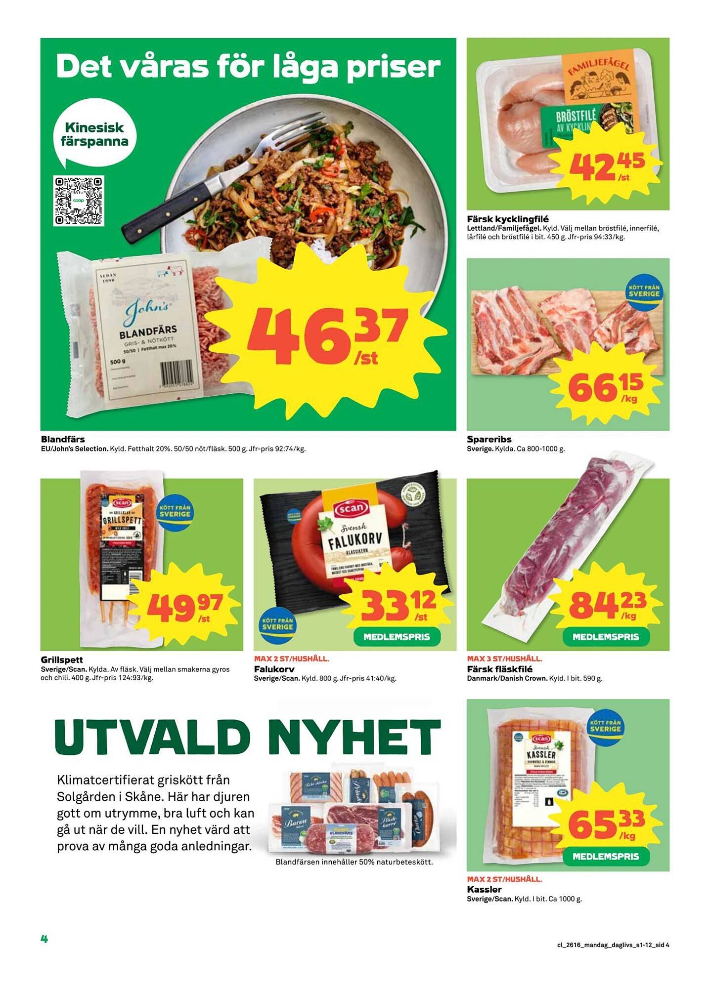 Coop Daglivs reklamblad