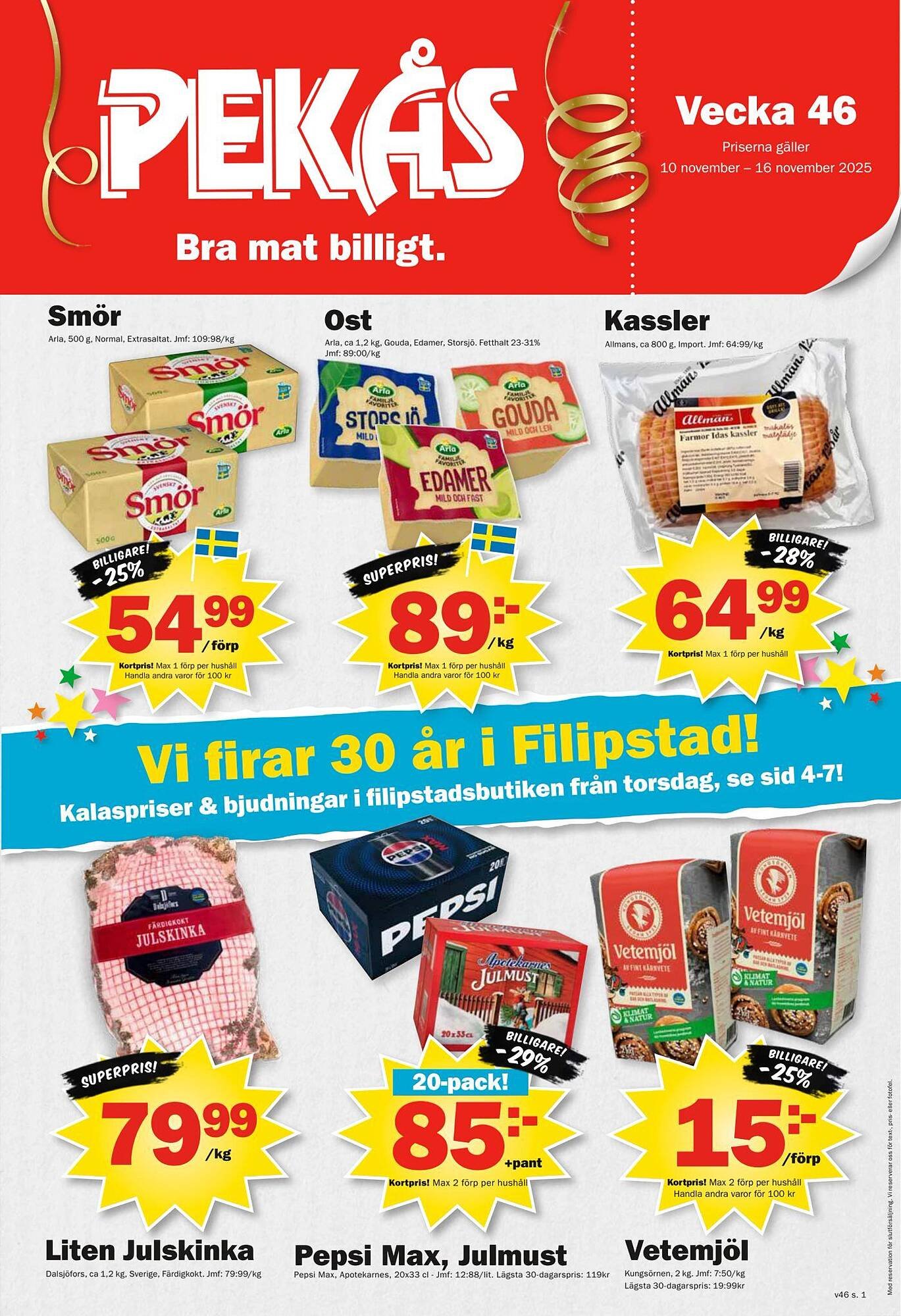 Pekås reklamblad