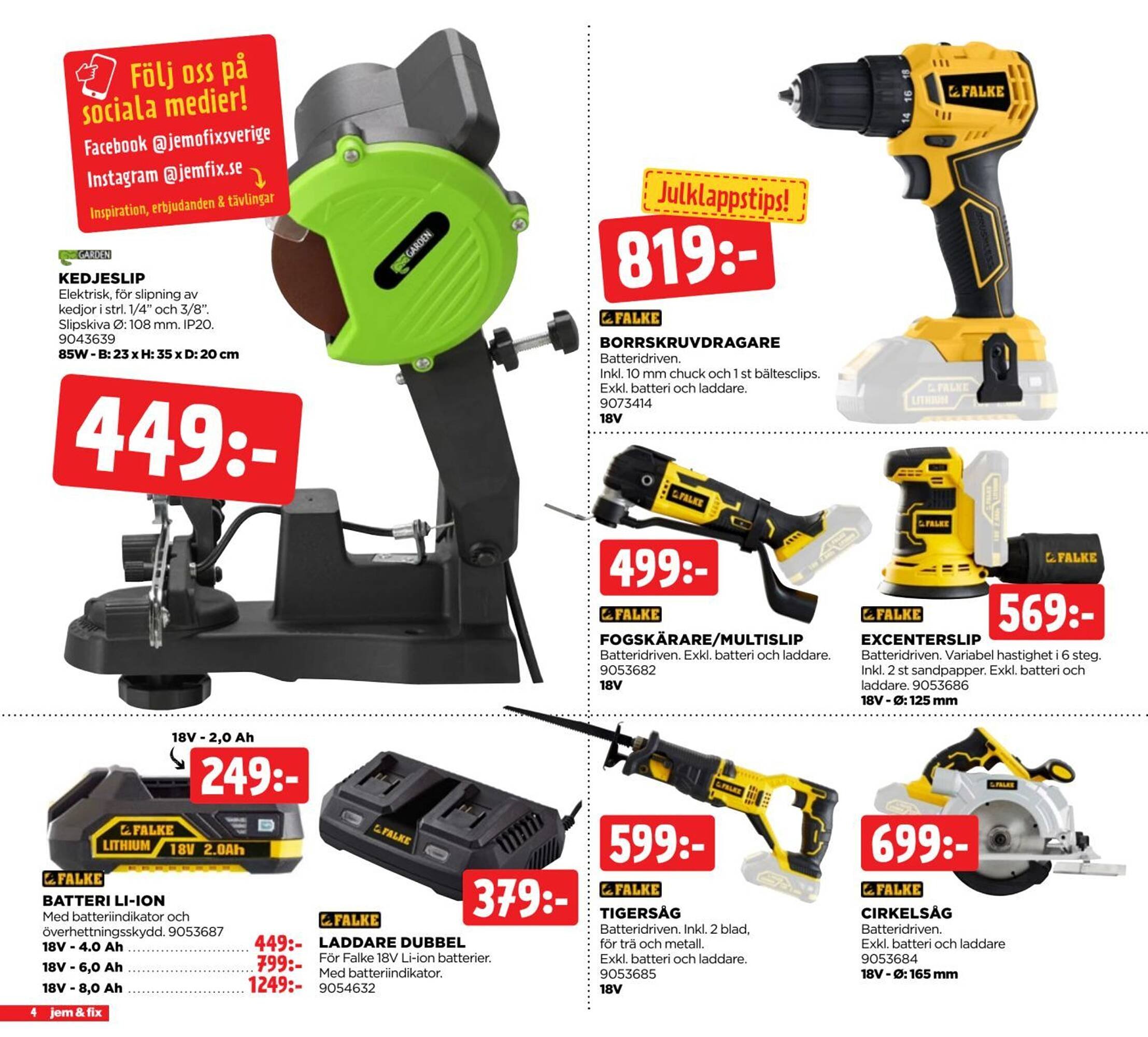 Jem&amp;Fix reklamblad (2025-12-08 - 2025-12-22)