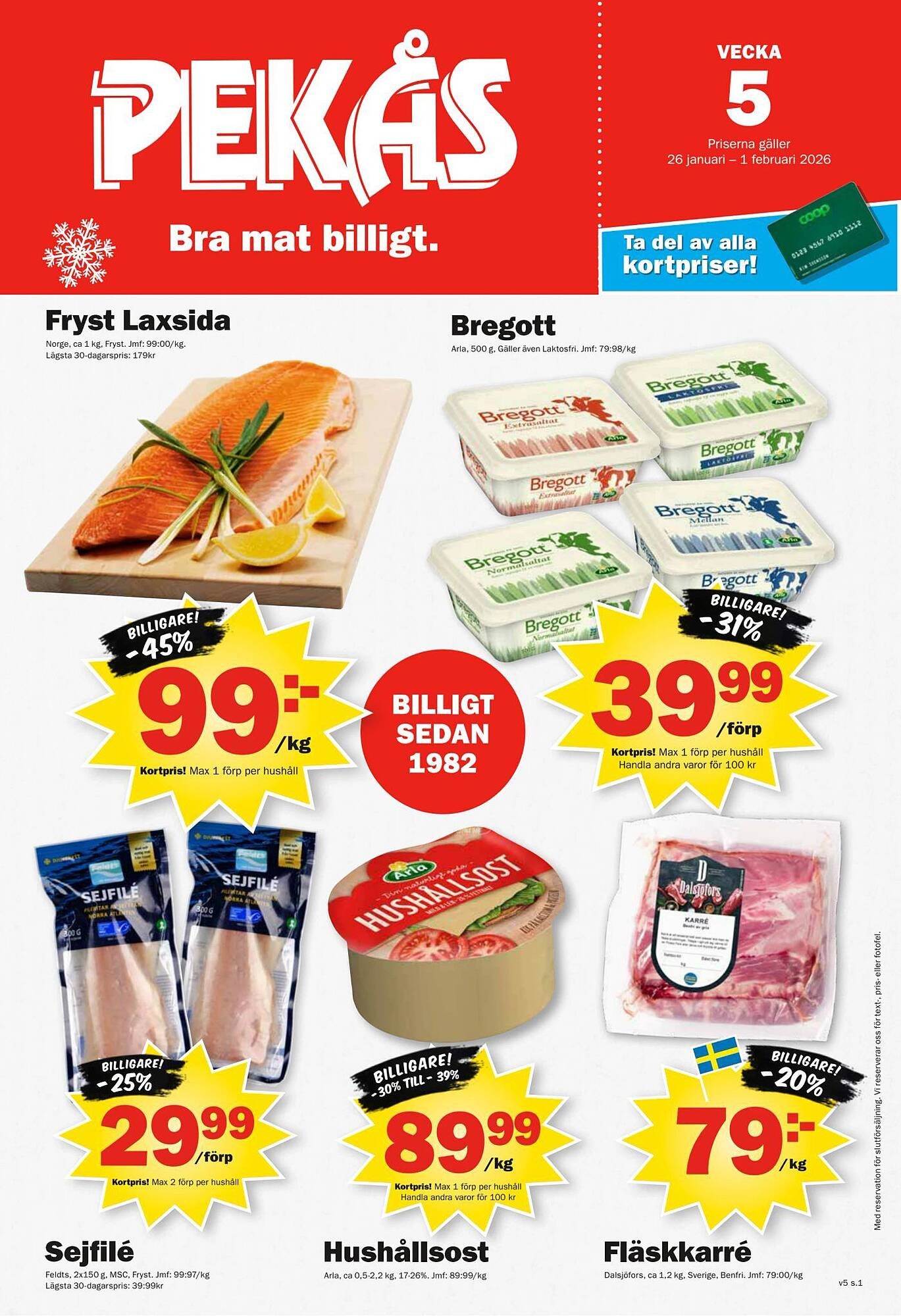 Pekås reklamblad