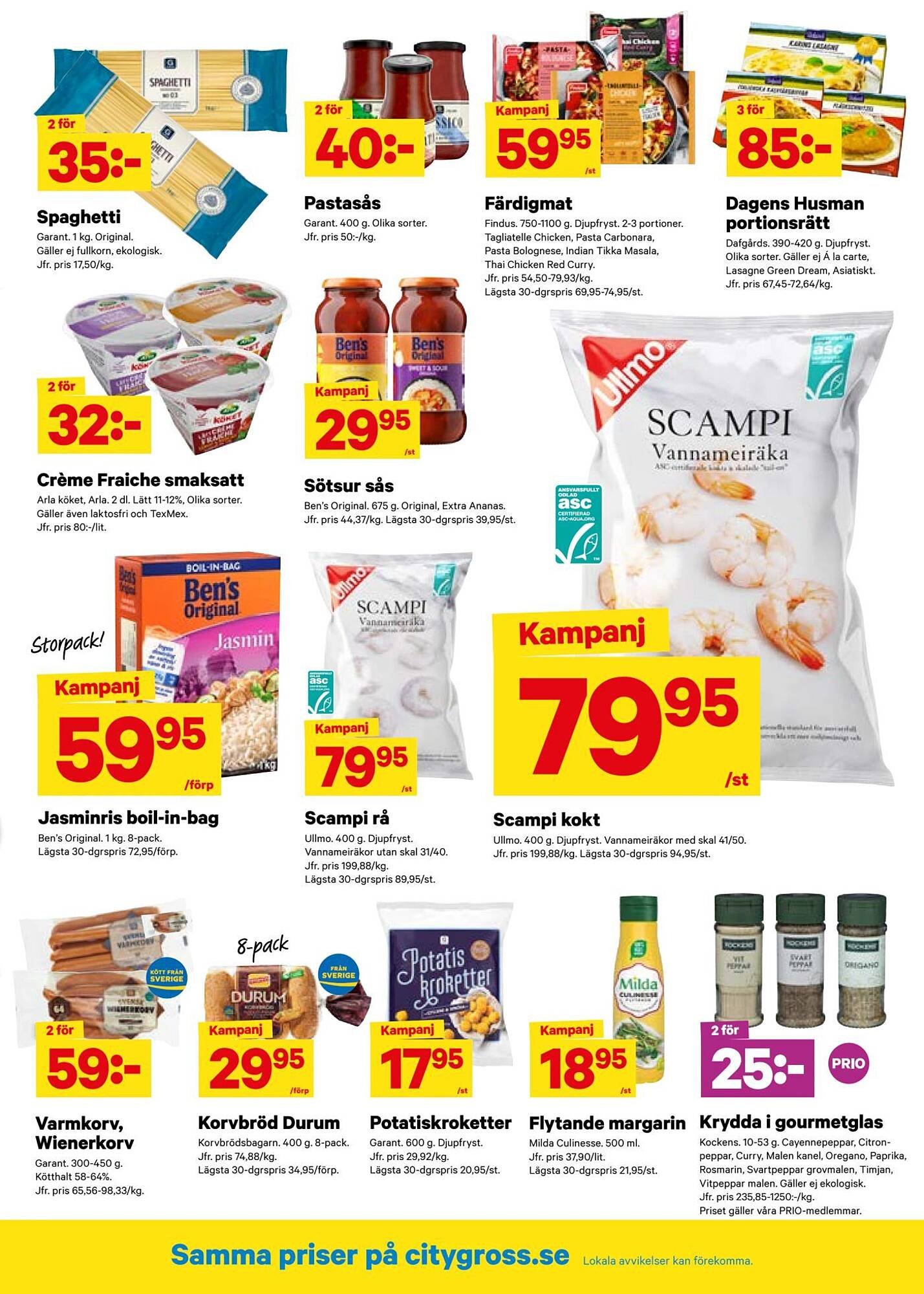 City Gross reklamblad