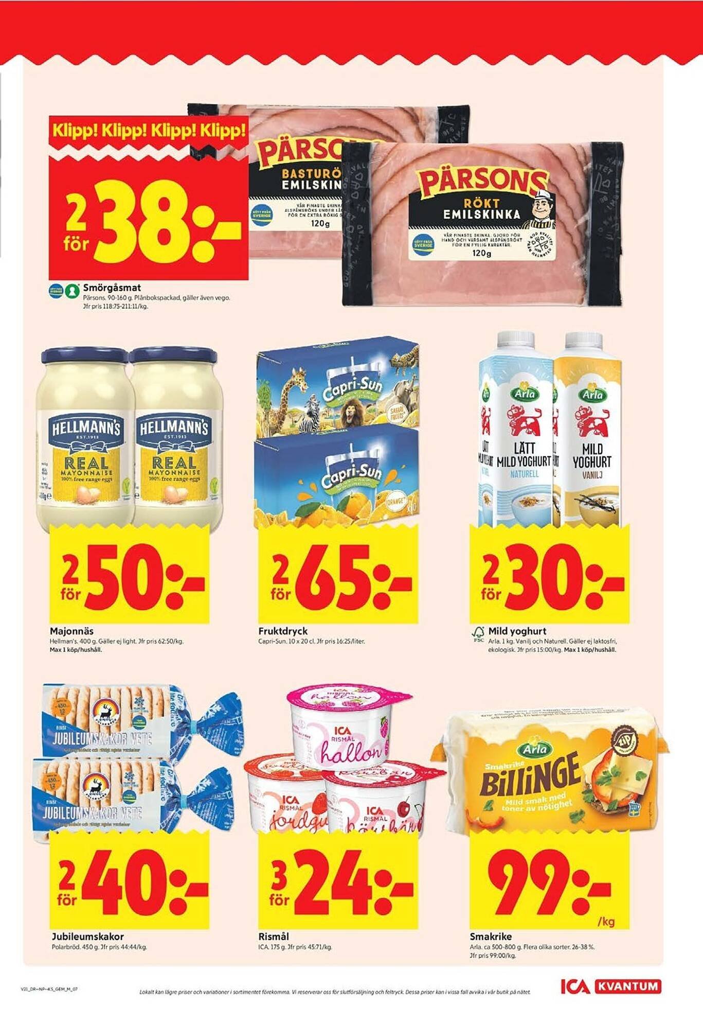ICA Kvantum reklamblad