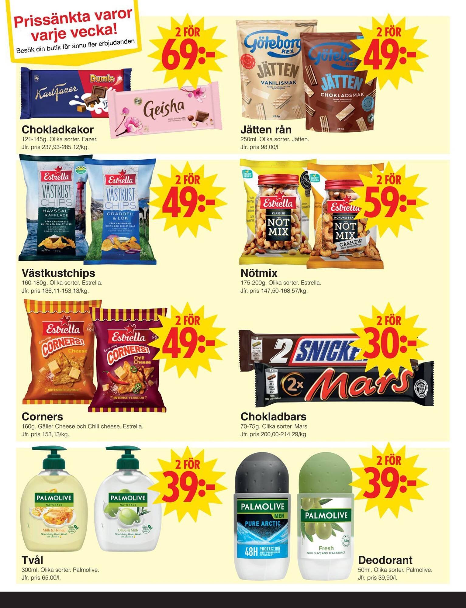 Matöppet reklamblad