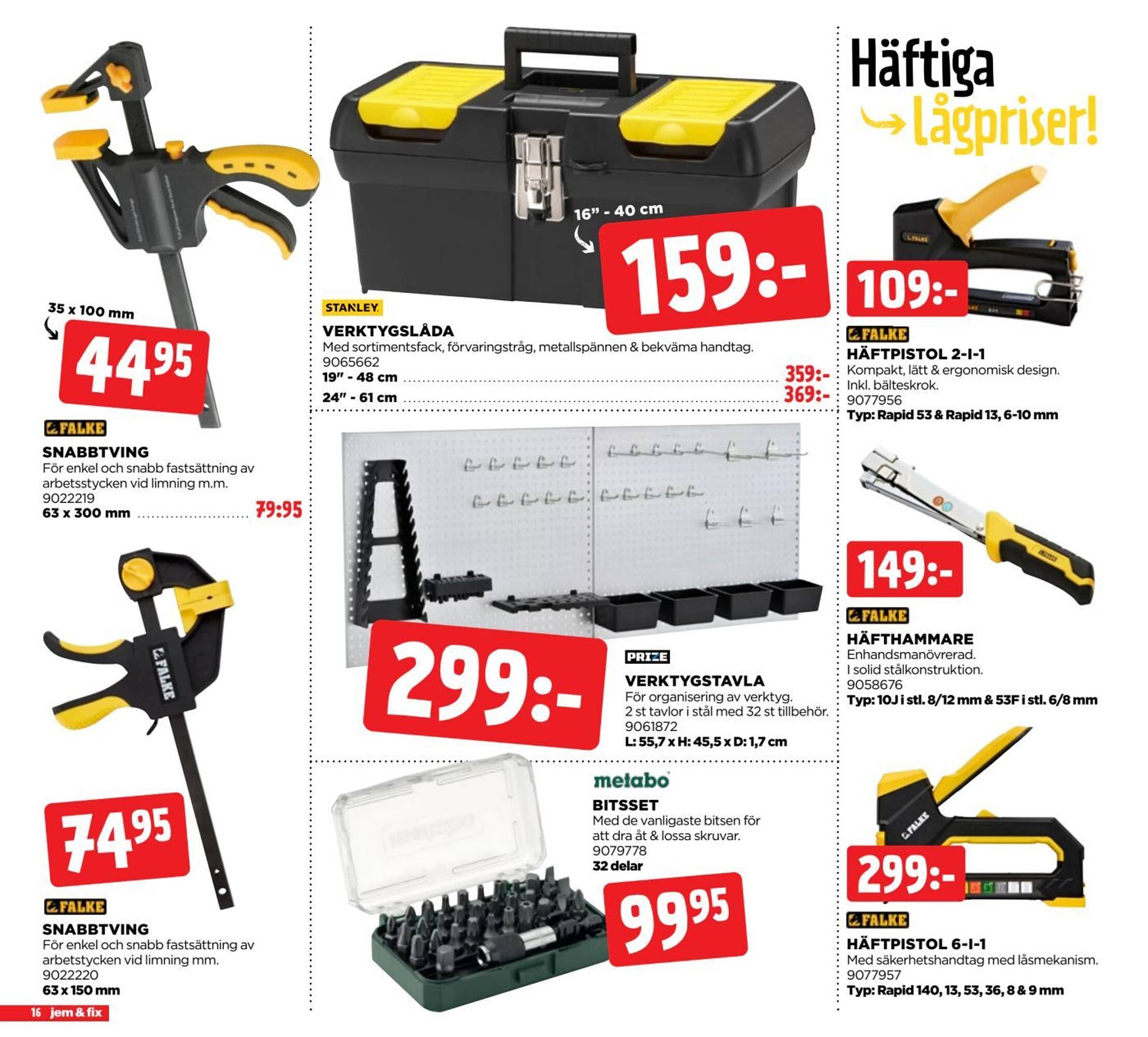 Jem&amp;Fix reklamblad