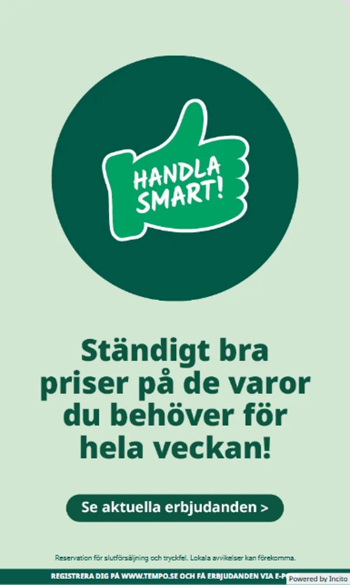 Tempo reklamblad