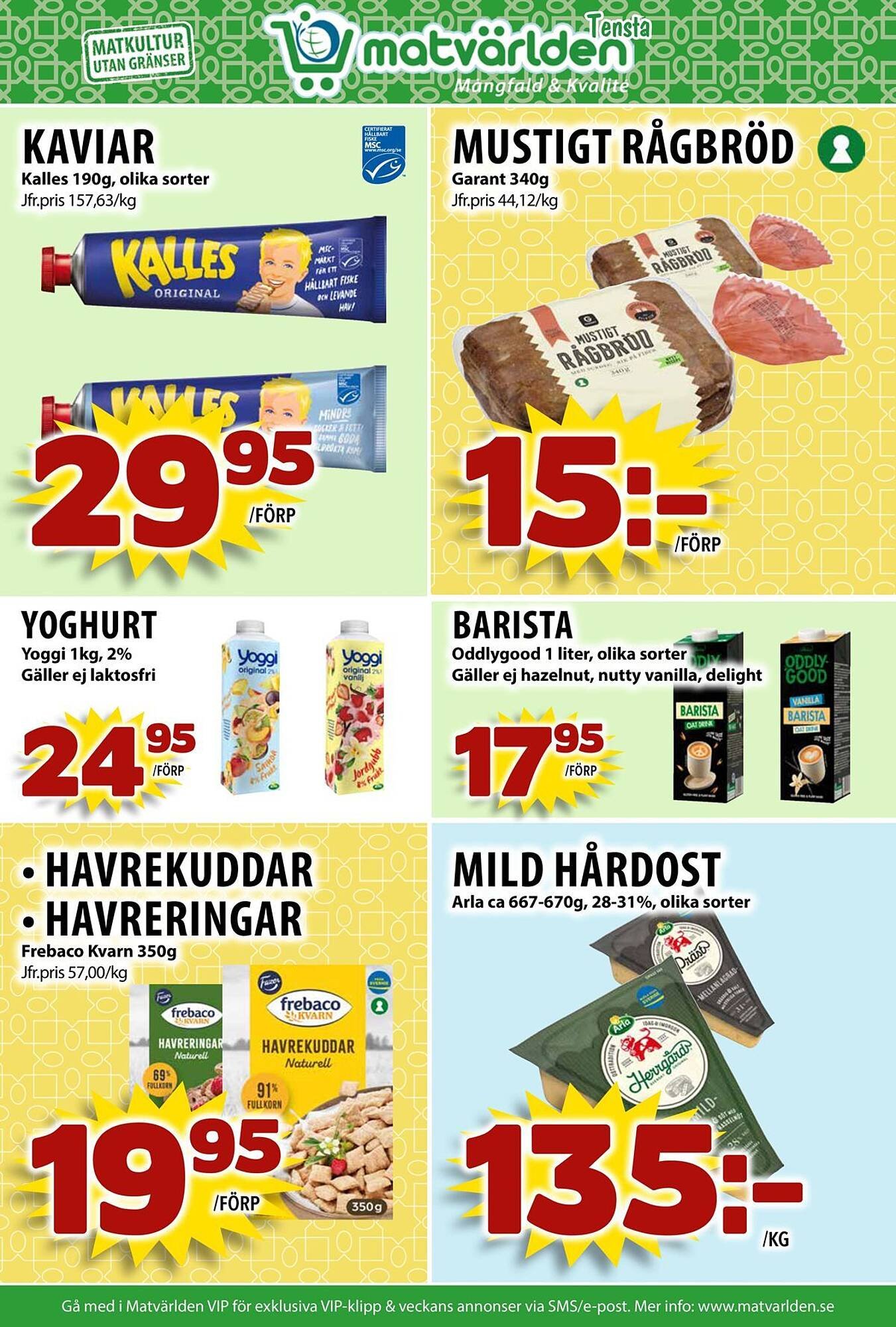 Matvärlden Tensta reklamblad