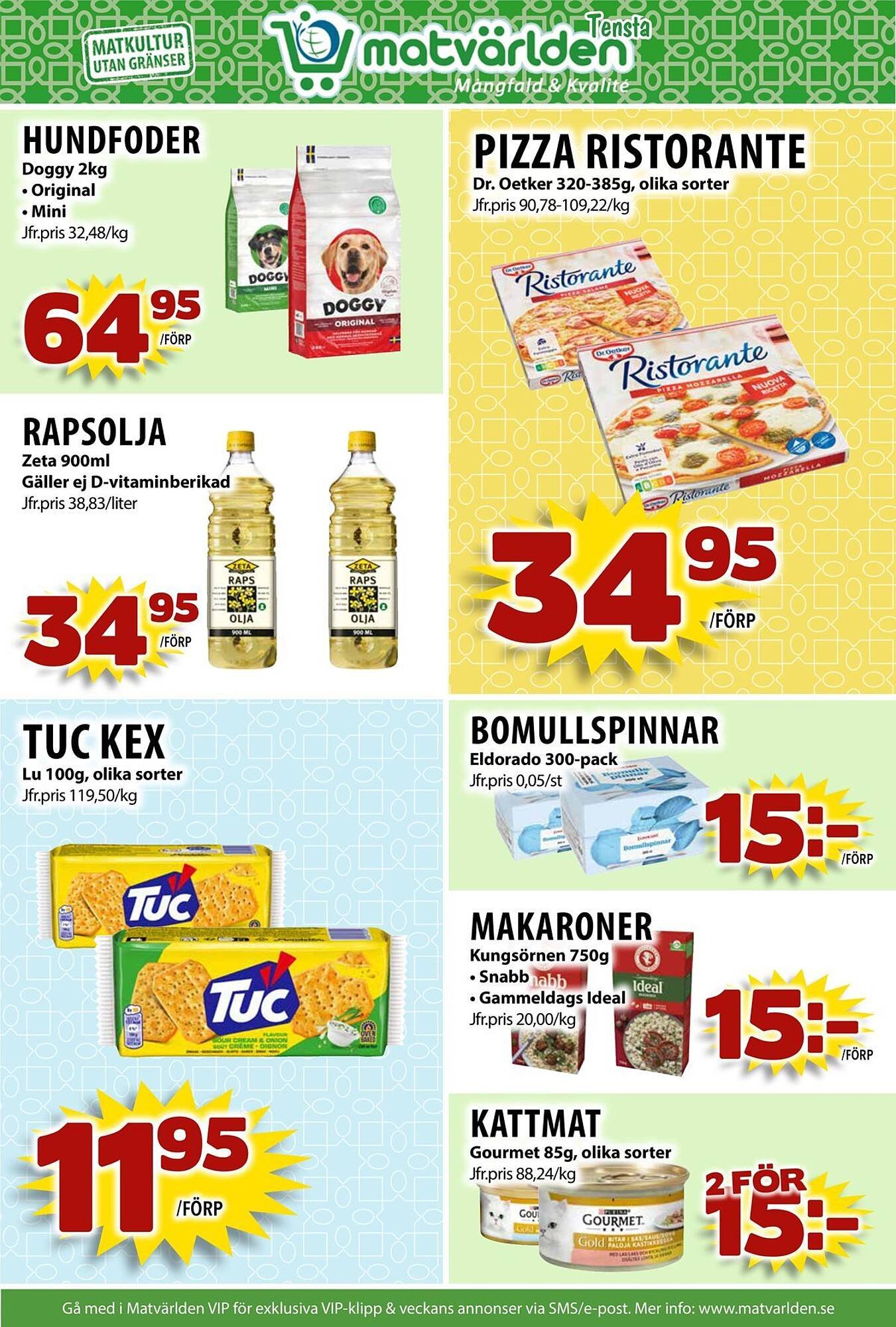 Matvärlden Tensta reklamblad