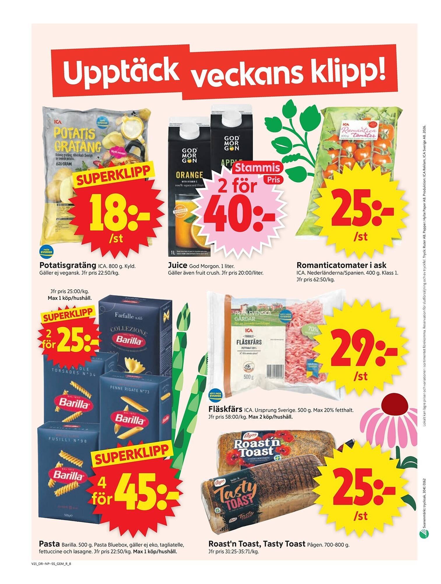 ICA Supermarket reklamblad