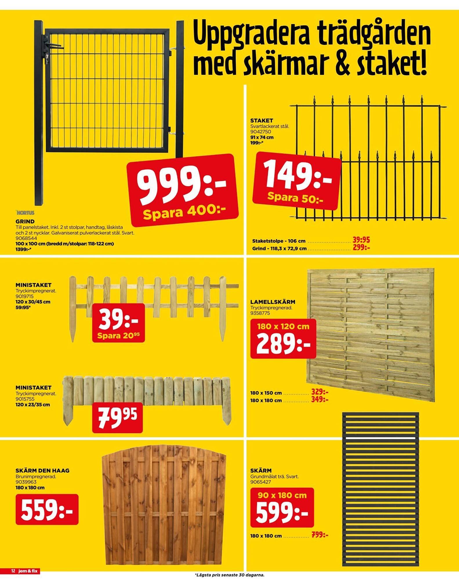 Jem&amp;Fix reklamblad