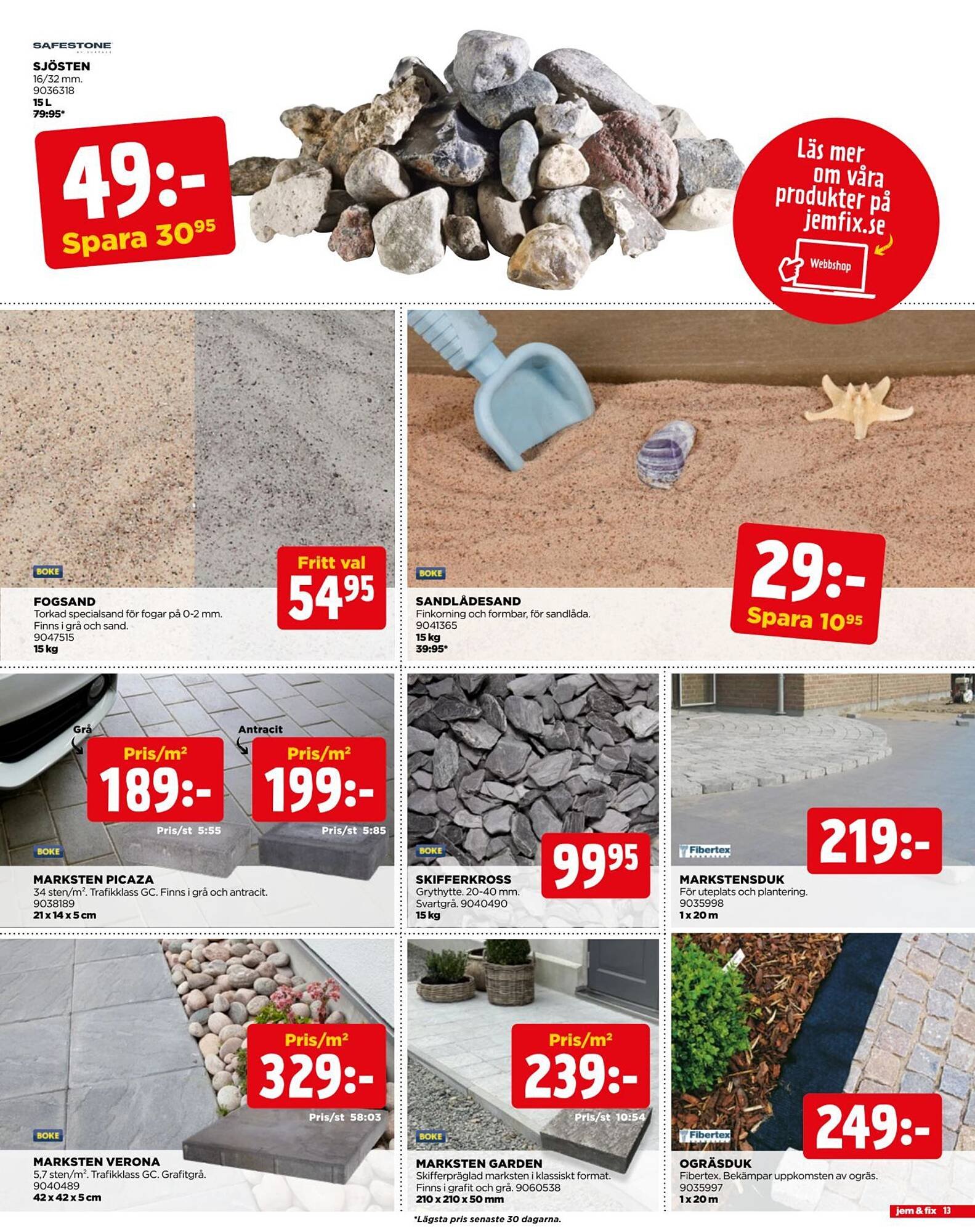 Jem&amp;Fix reklamblad