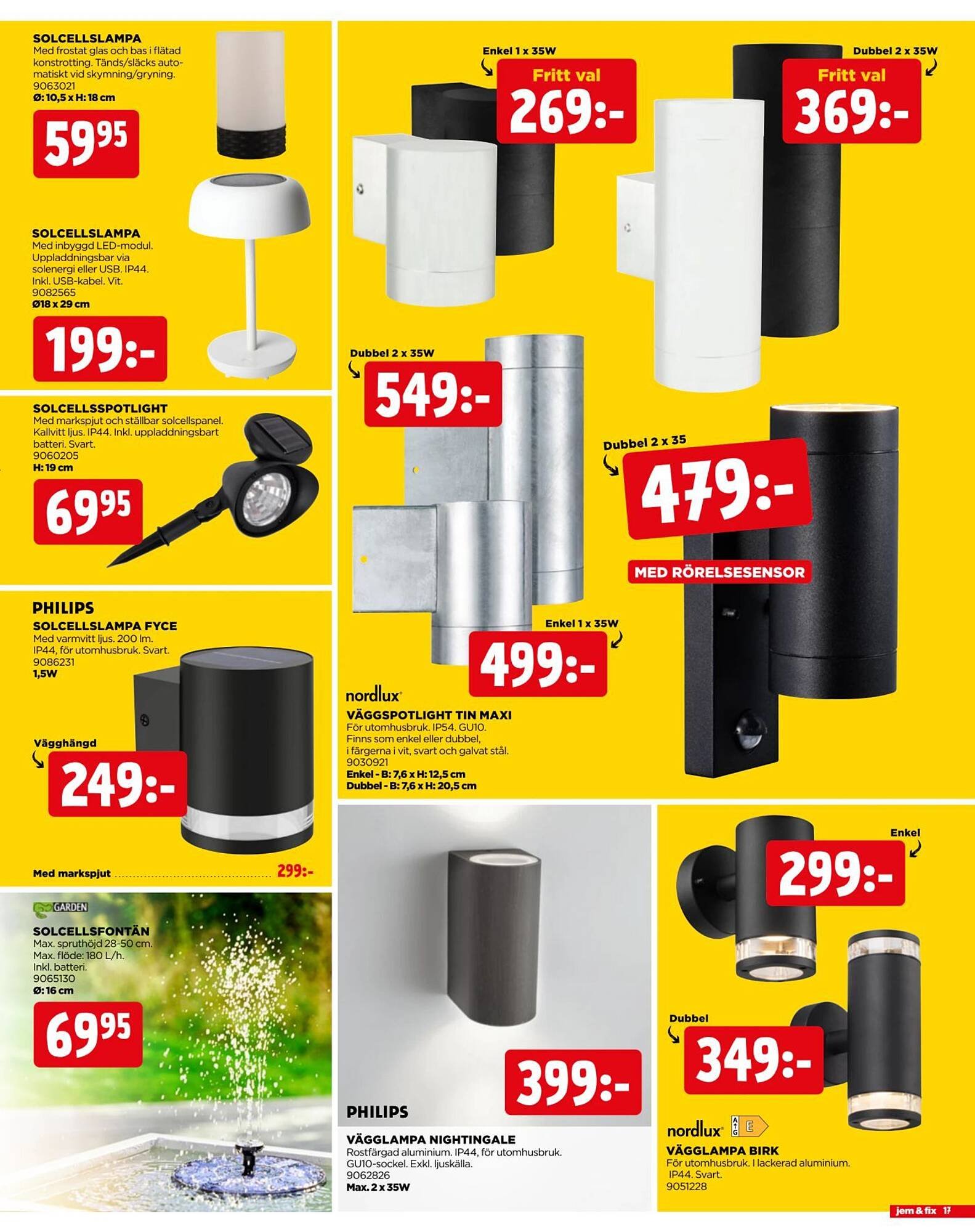 Jem&amp;Fix reklamblad