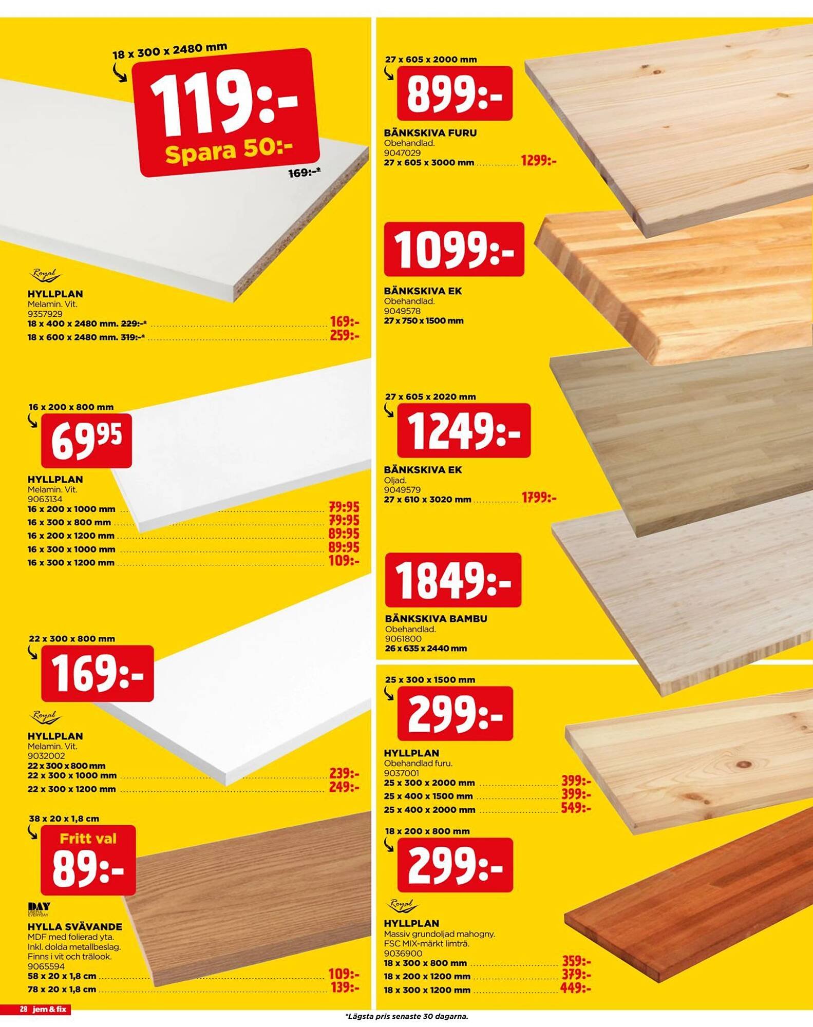 Jem&amp;Fix reklamblad