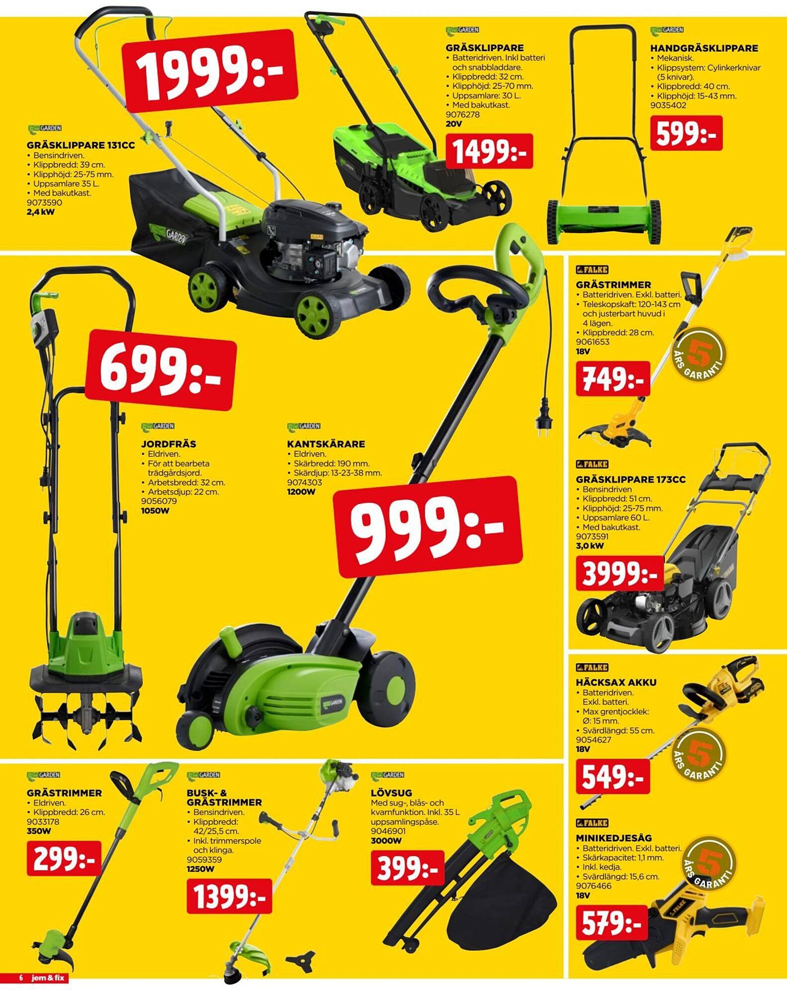 Jem&amp;Fix reklamblad
