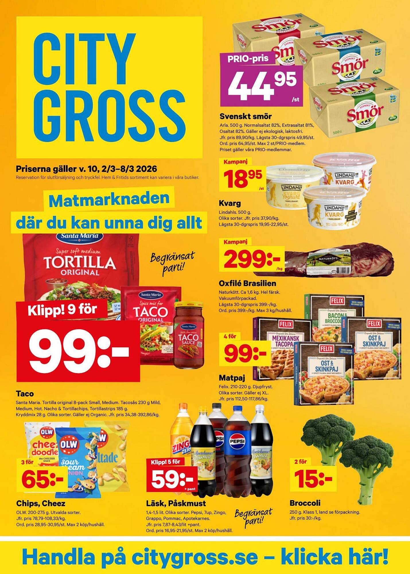 City Gross reklamblad