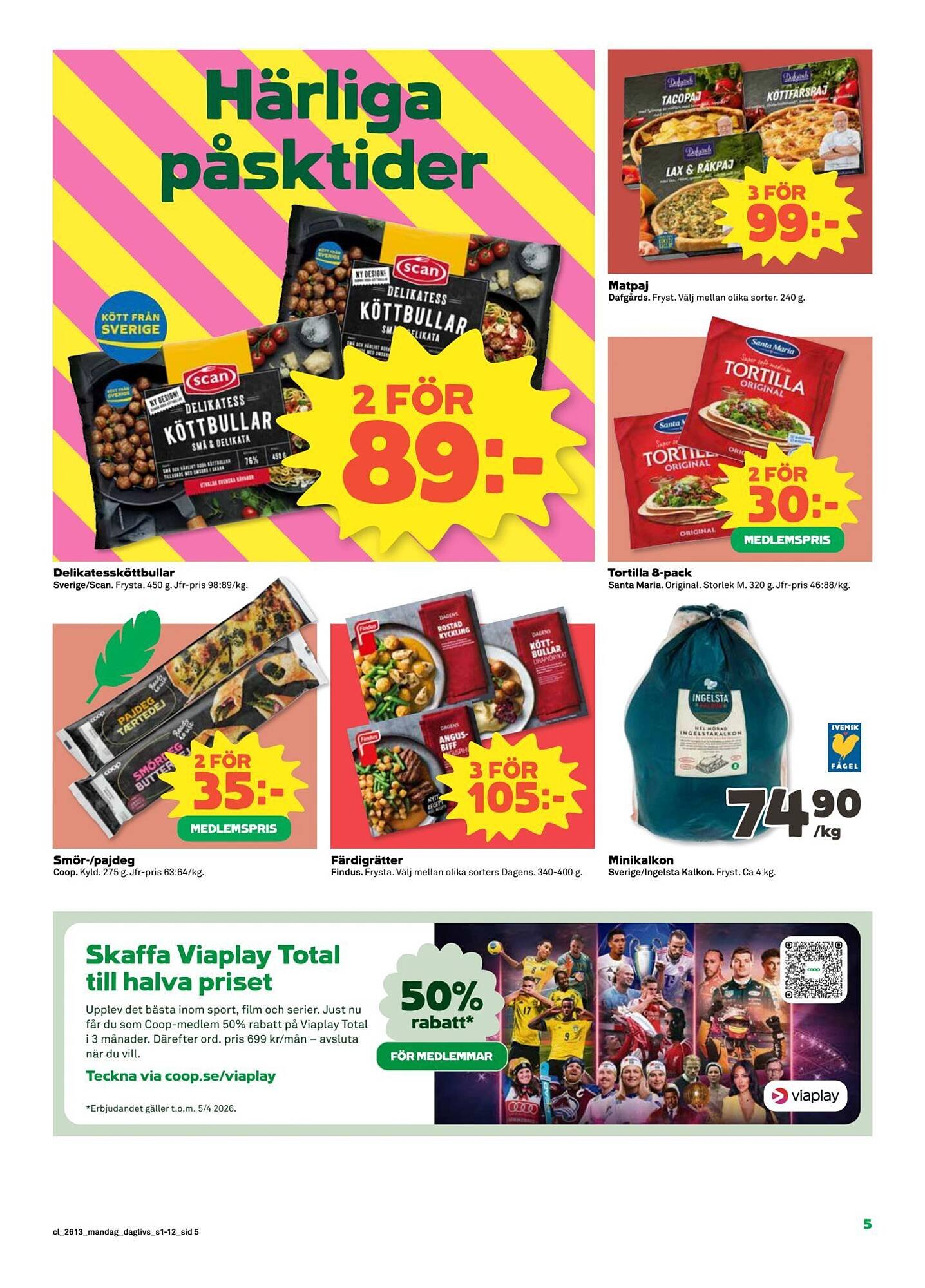 Coop Daglivs reklamblad