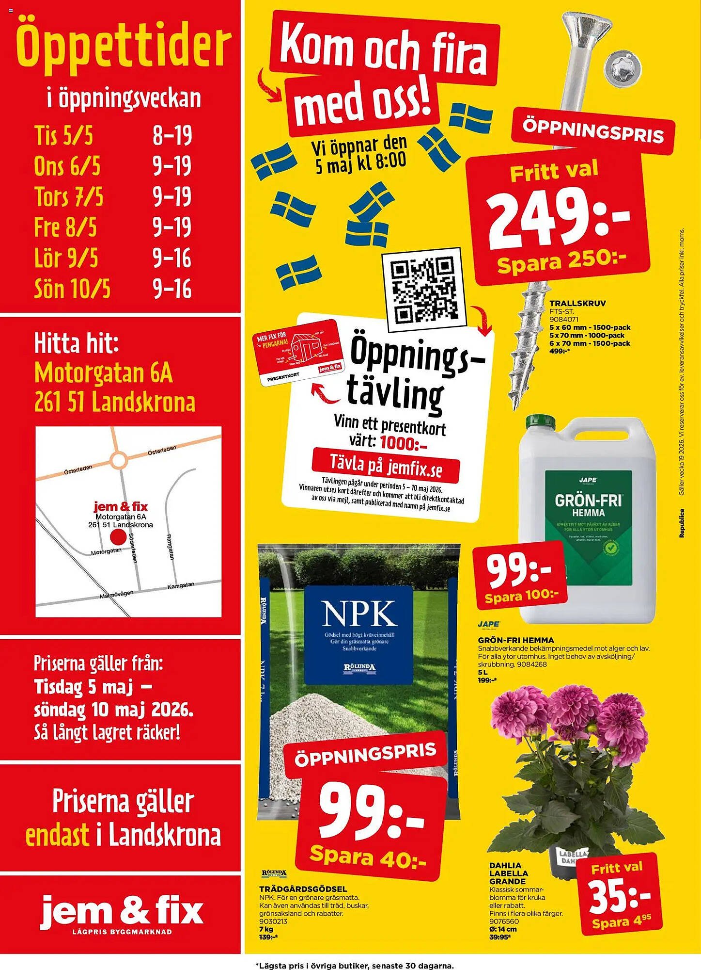 Jem&amp;Fix reklamblad