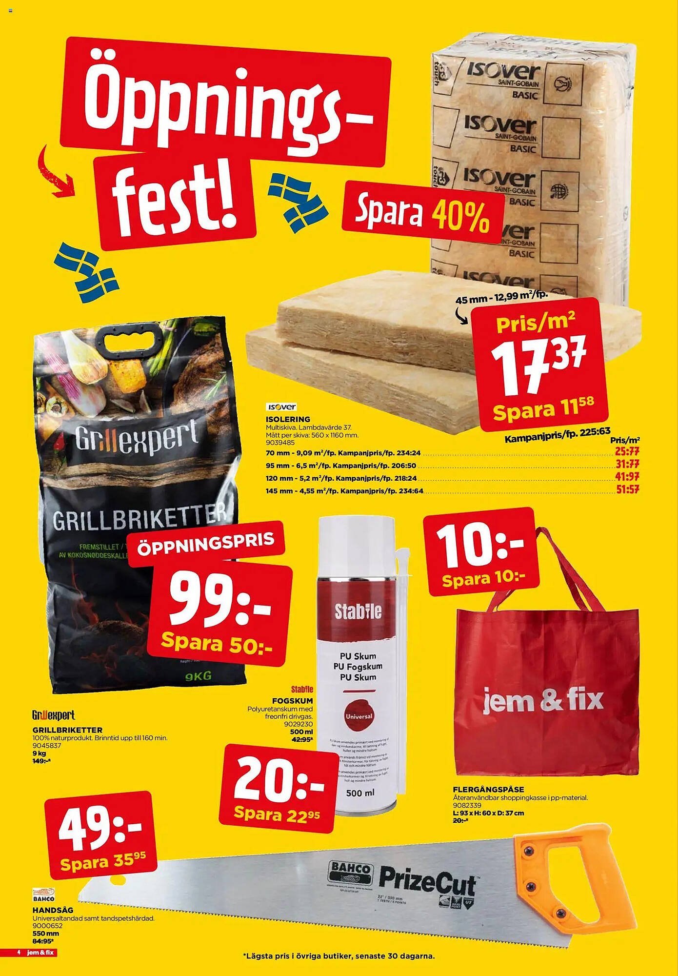 Jem&amp;Fix reklamblad
