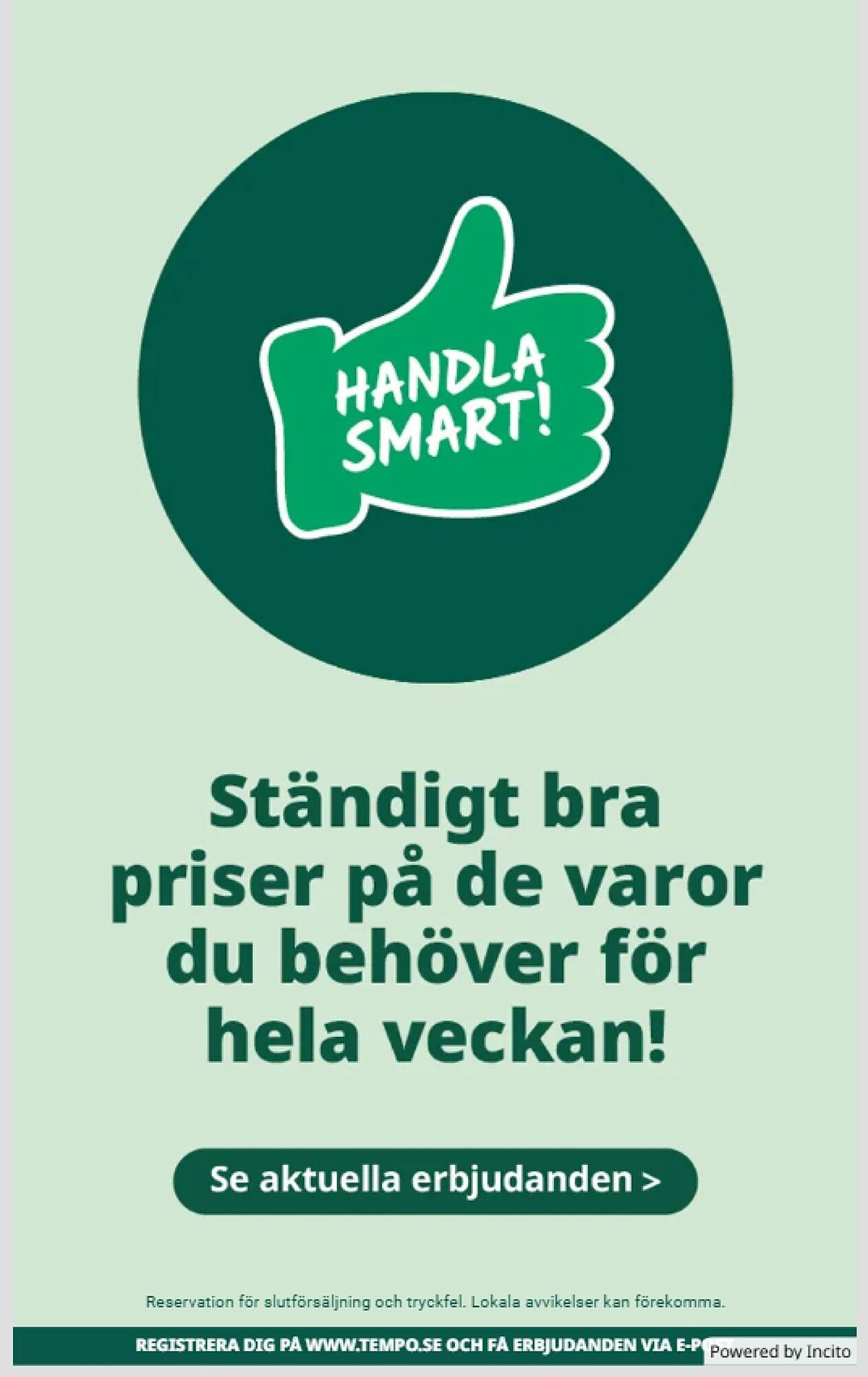Tempo reklamblad