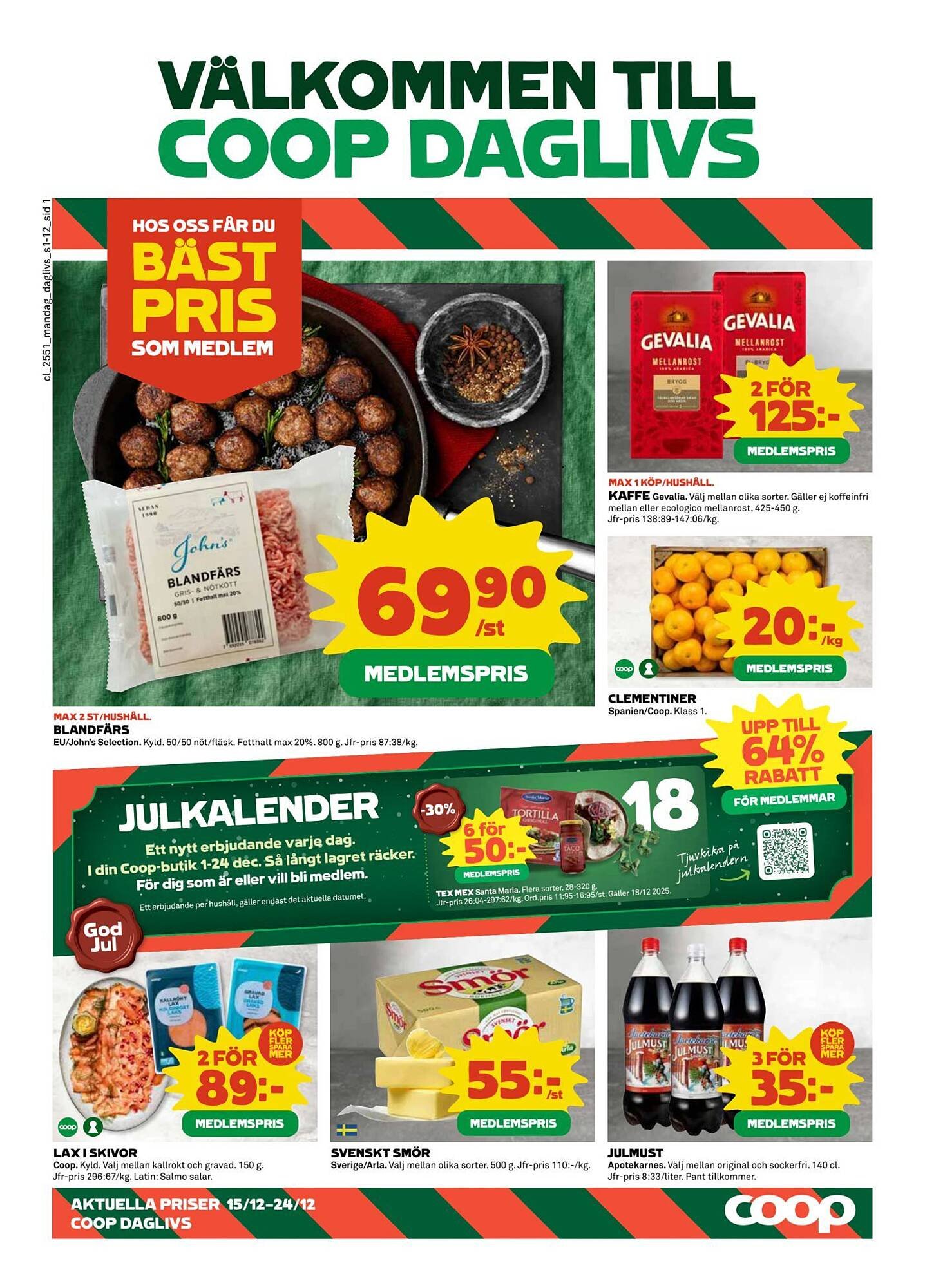 Coop Daglivs reklamblad