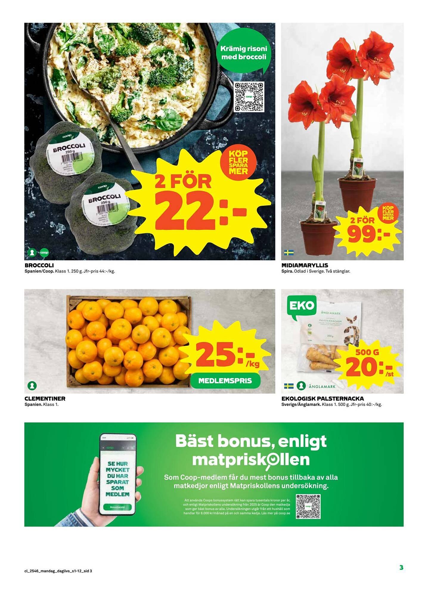 Coop Daglivs reklamblad
