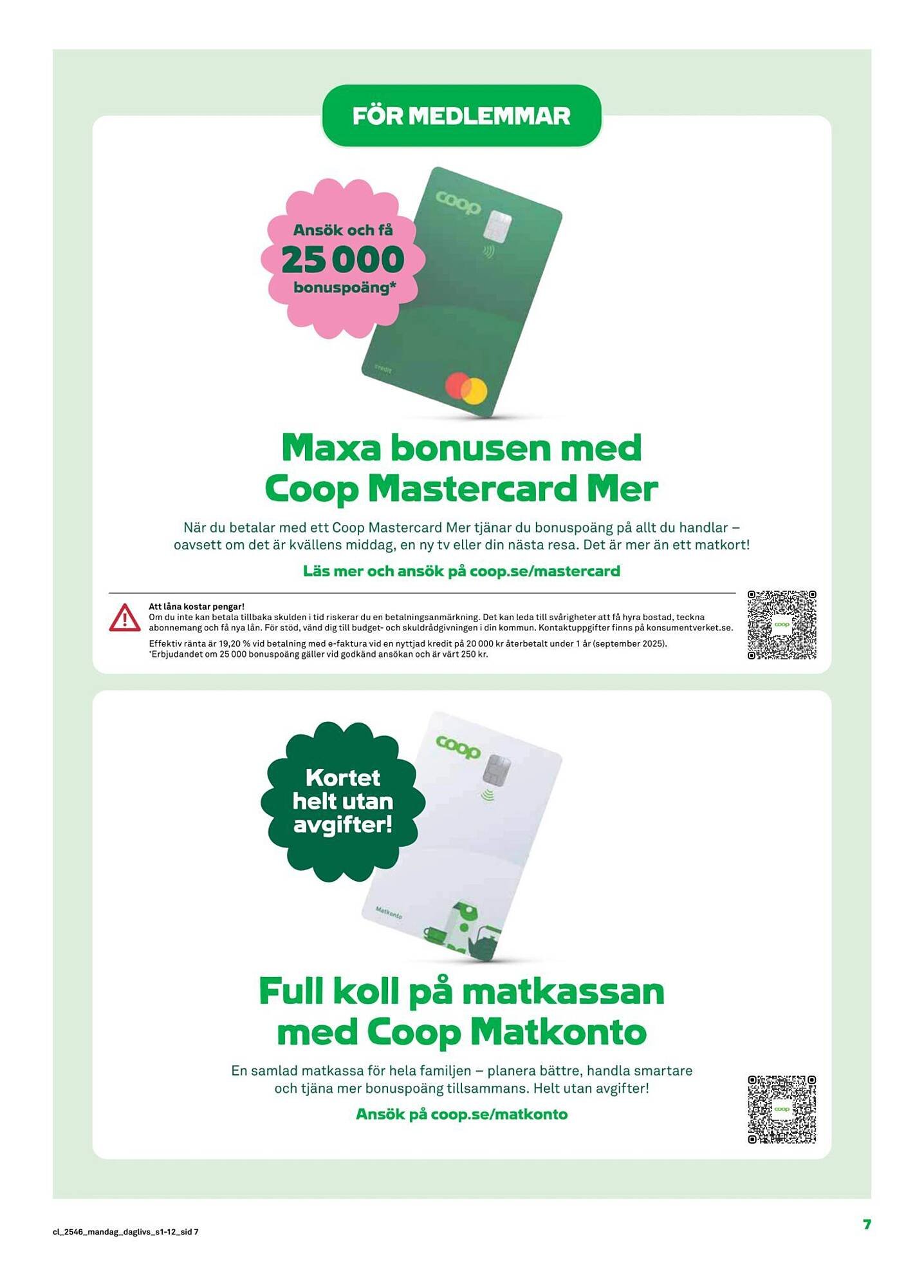 Coop Daglivs reklamblad