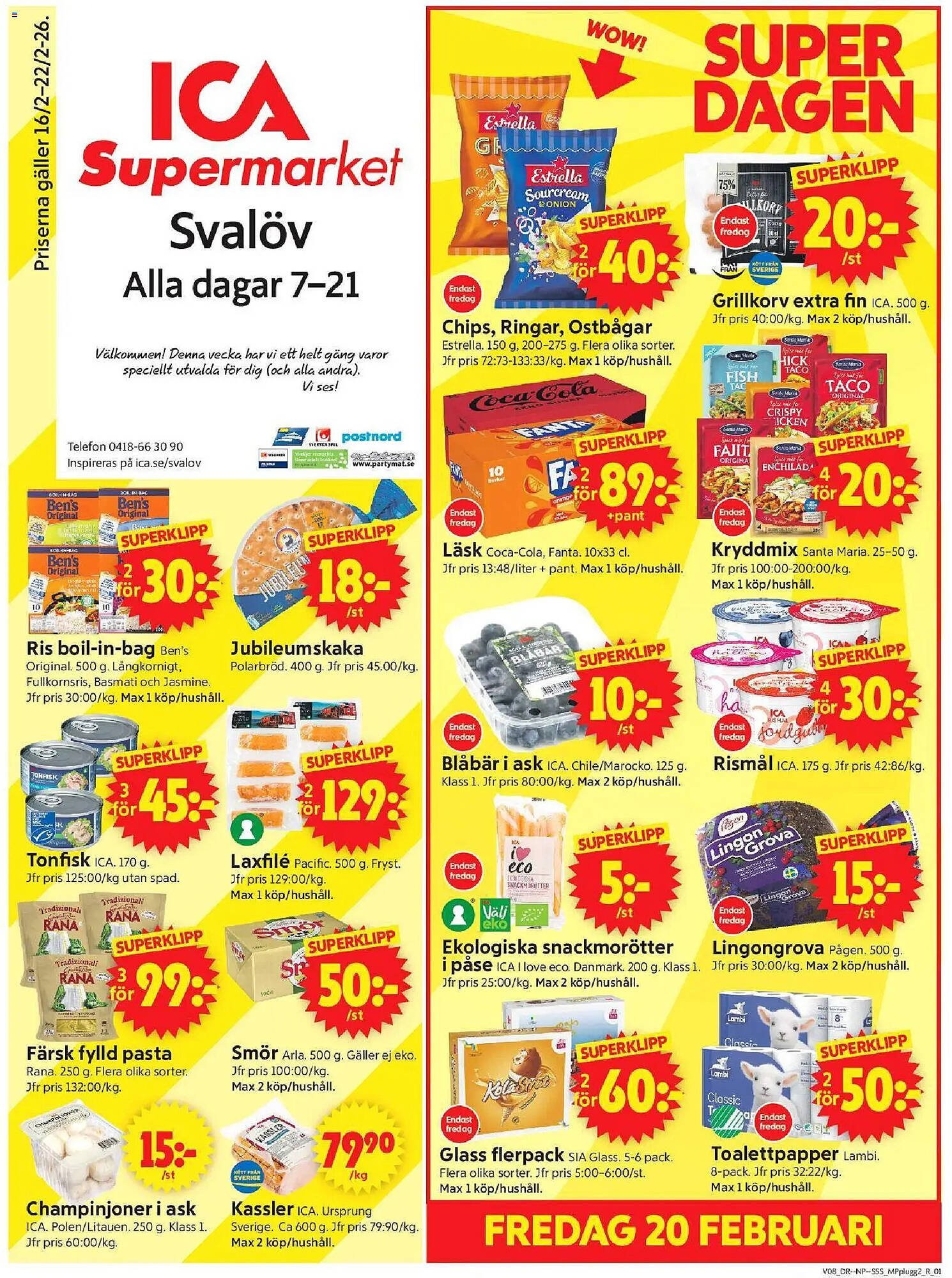 ICA Supermarket reklamblad