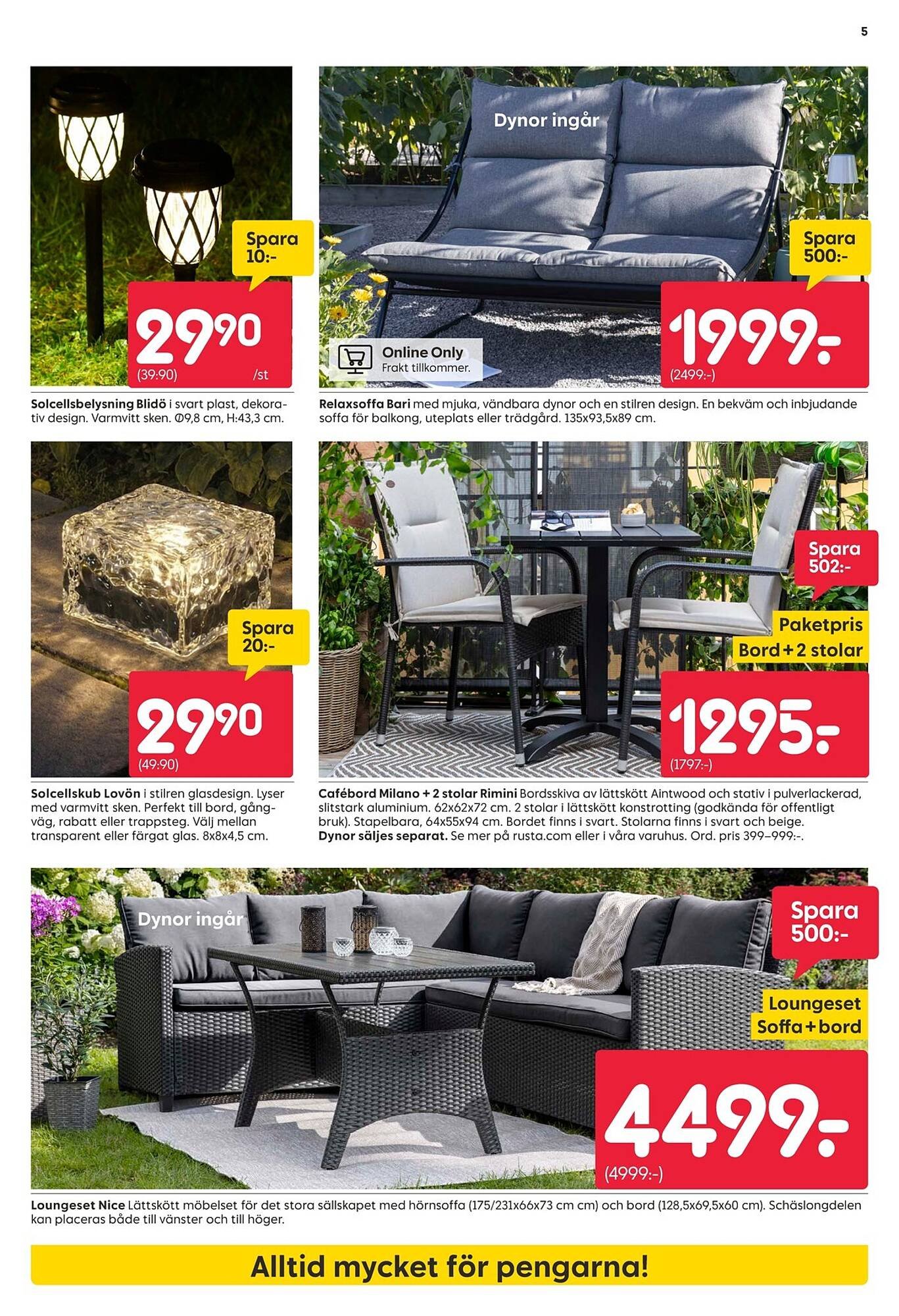 Rusta reklamblad