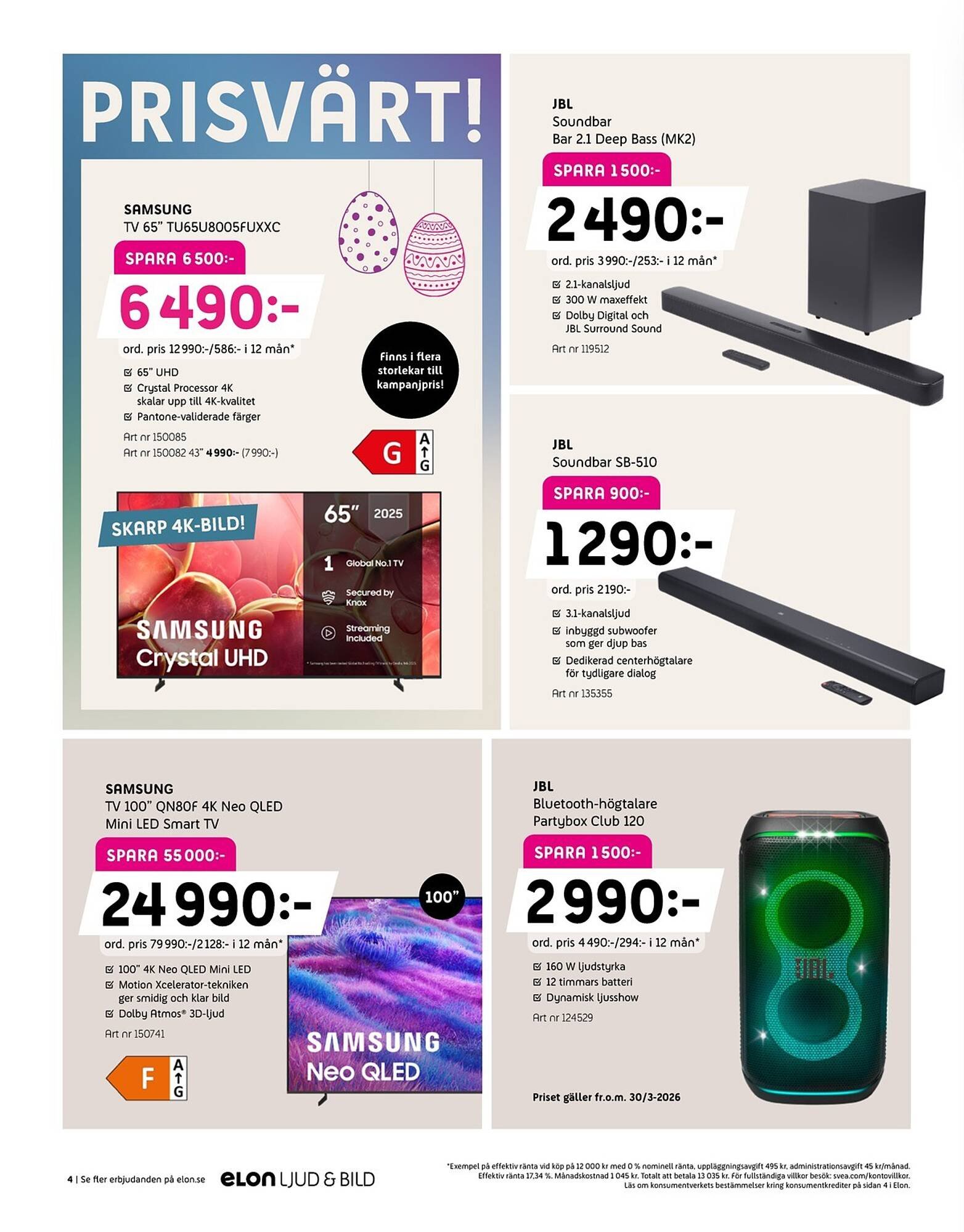 Elon reklamblad (2026-03-23 - 2026-04-12)