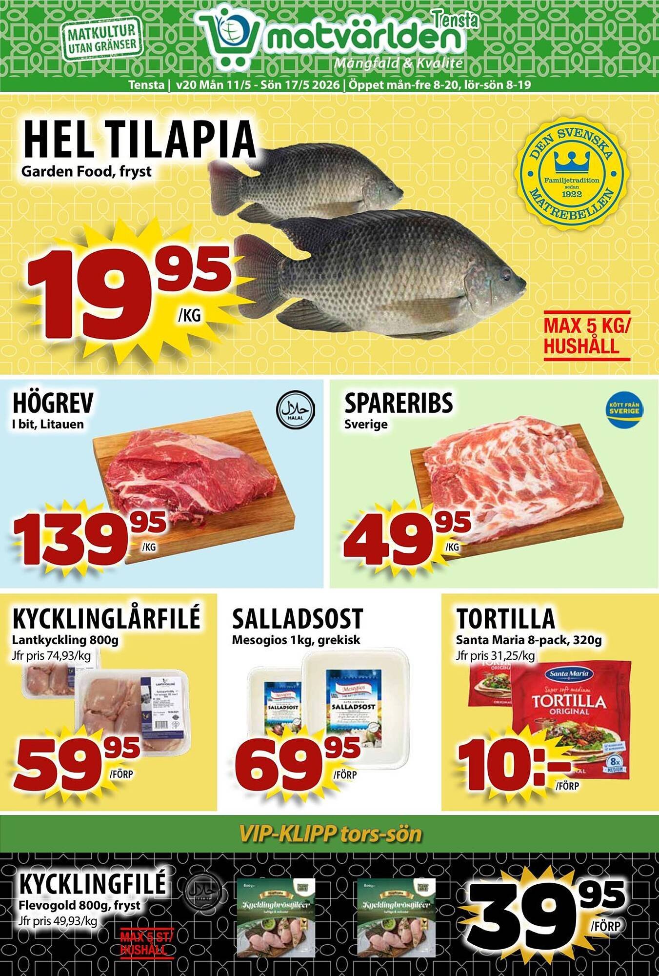 Matvärlden Tensta reklamblad