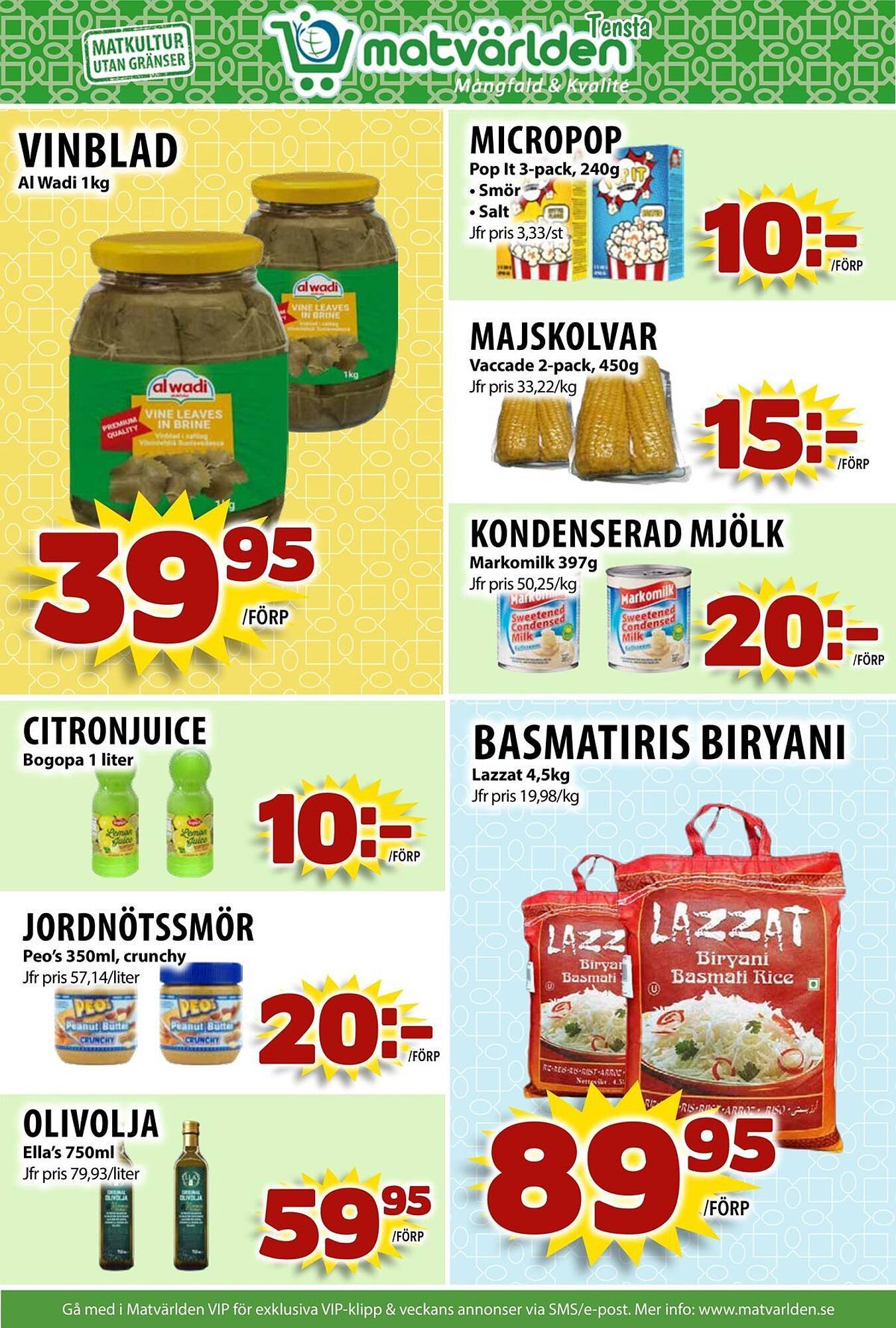 Matvärlden Tensta reklamblad