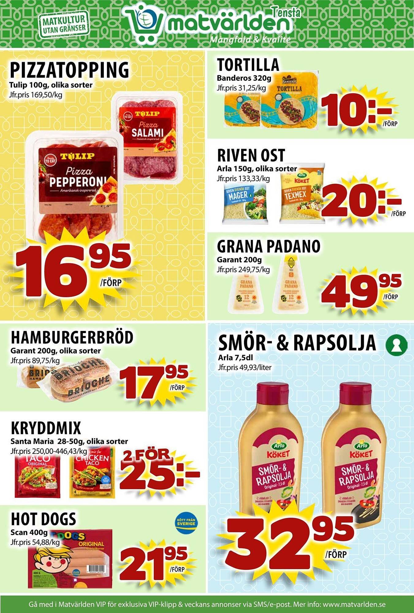 Matvärlden Tensta reklamblad