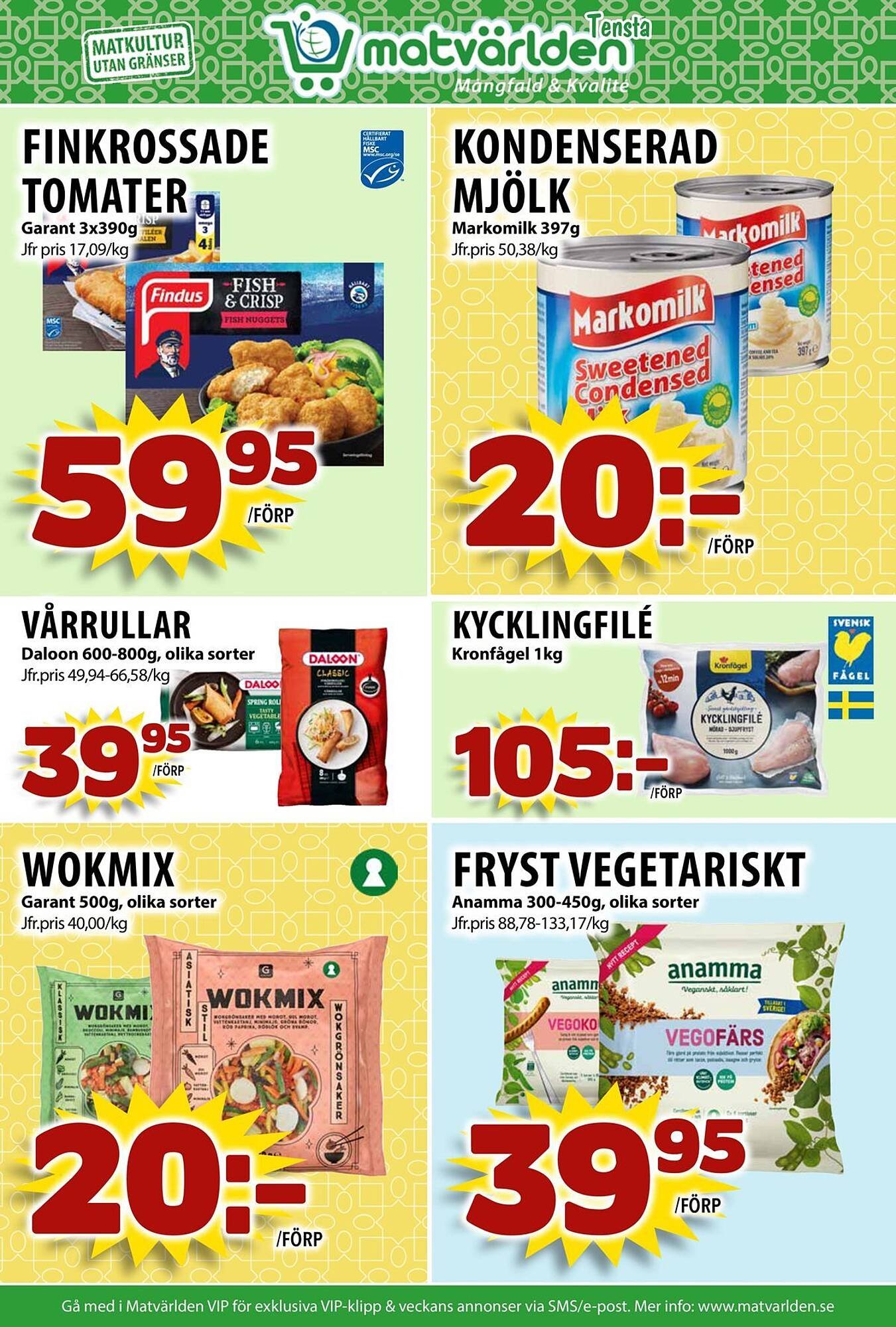 Matvärlden Tensta reklamblad