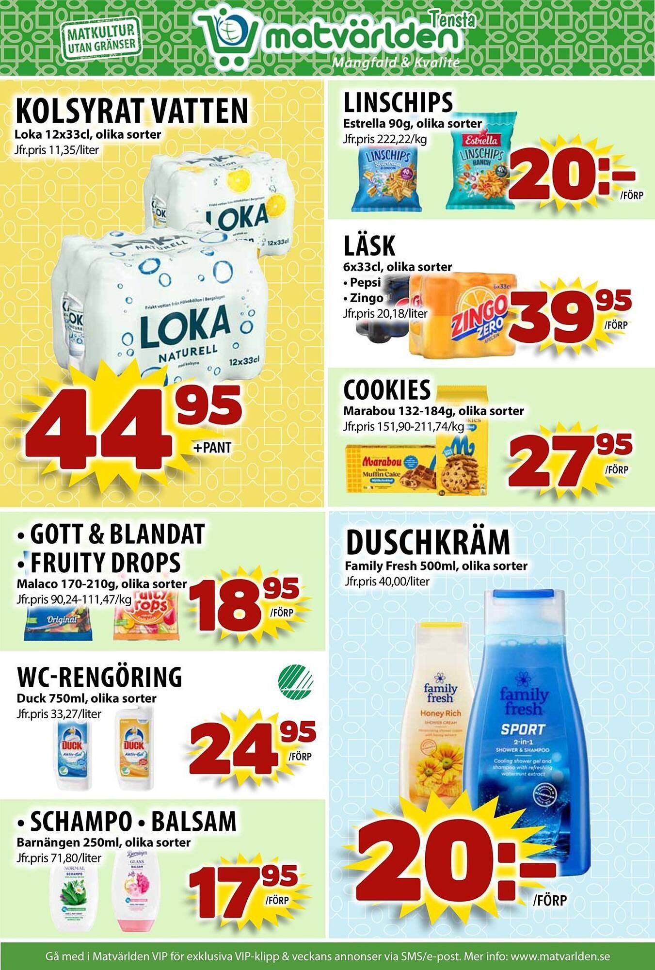 Matvärlden Tensta reklamblad