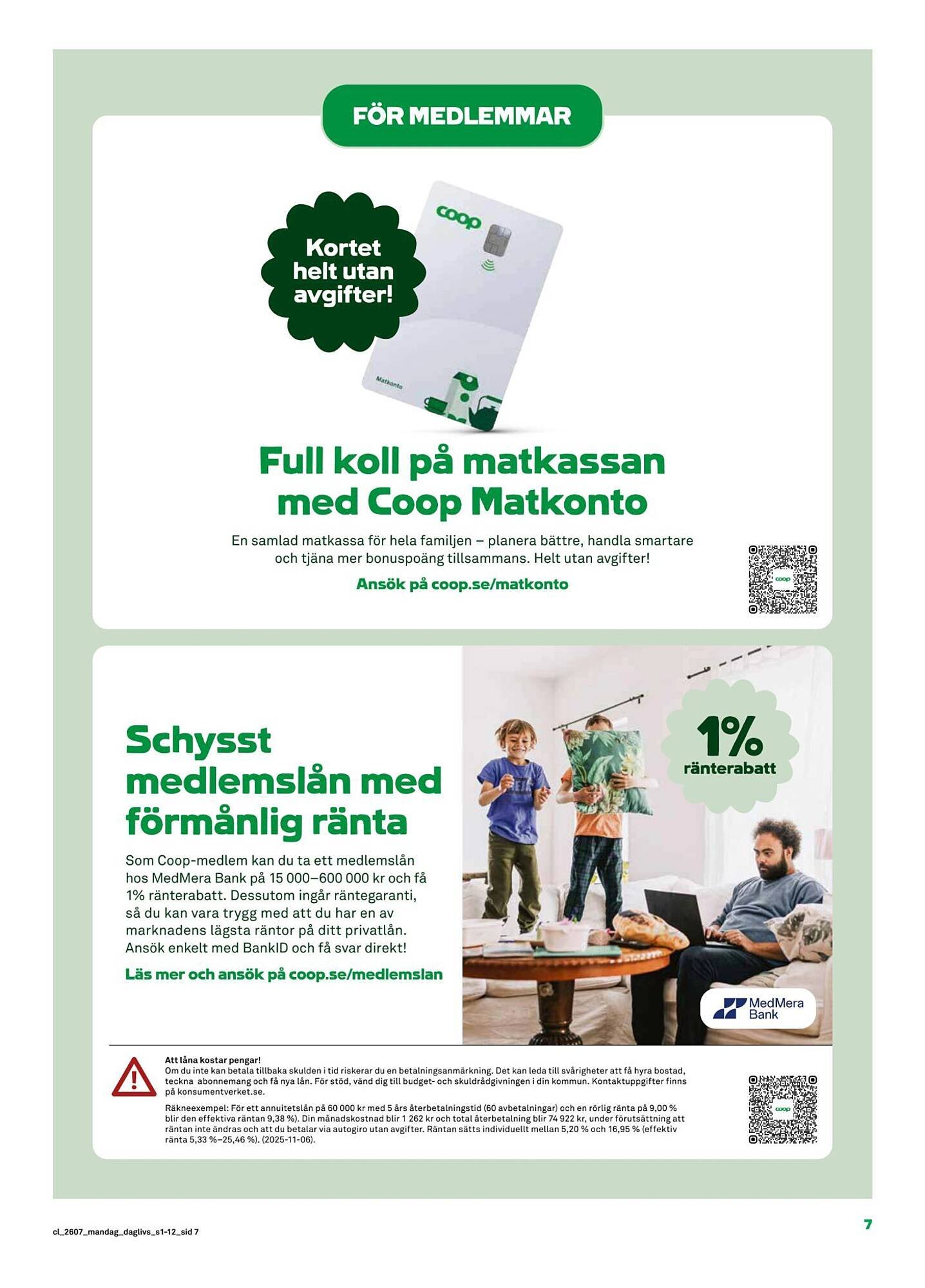 Coop Daglivs reklamblad