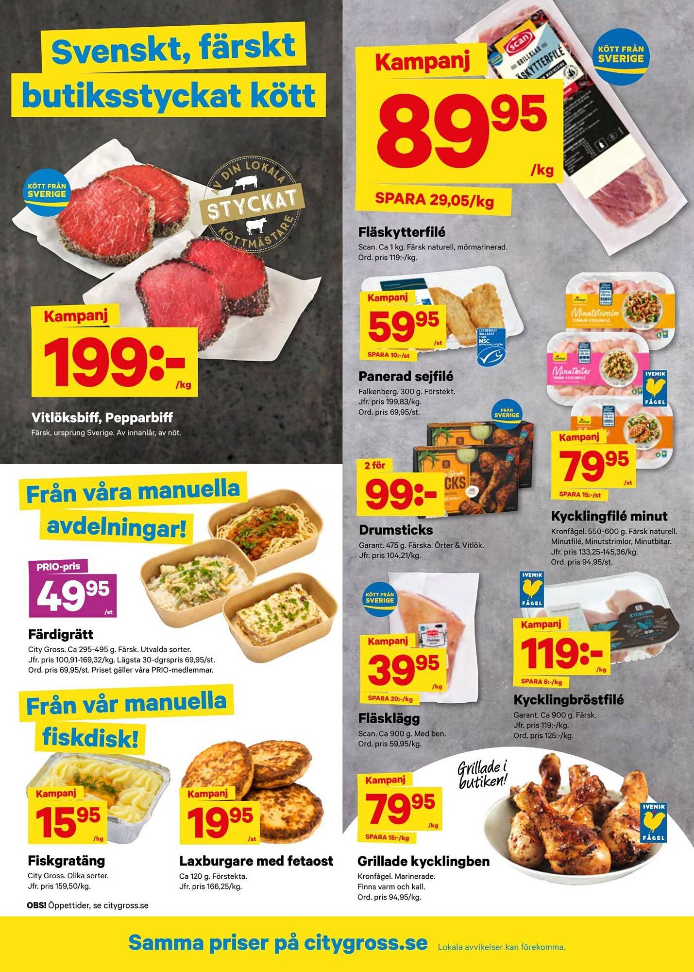 City Gross reklamblad