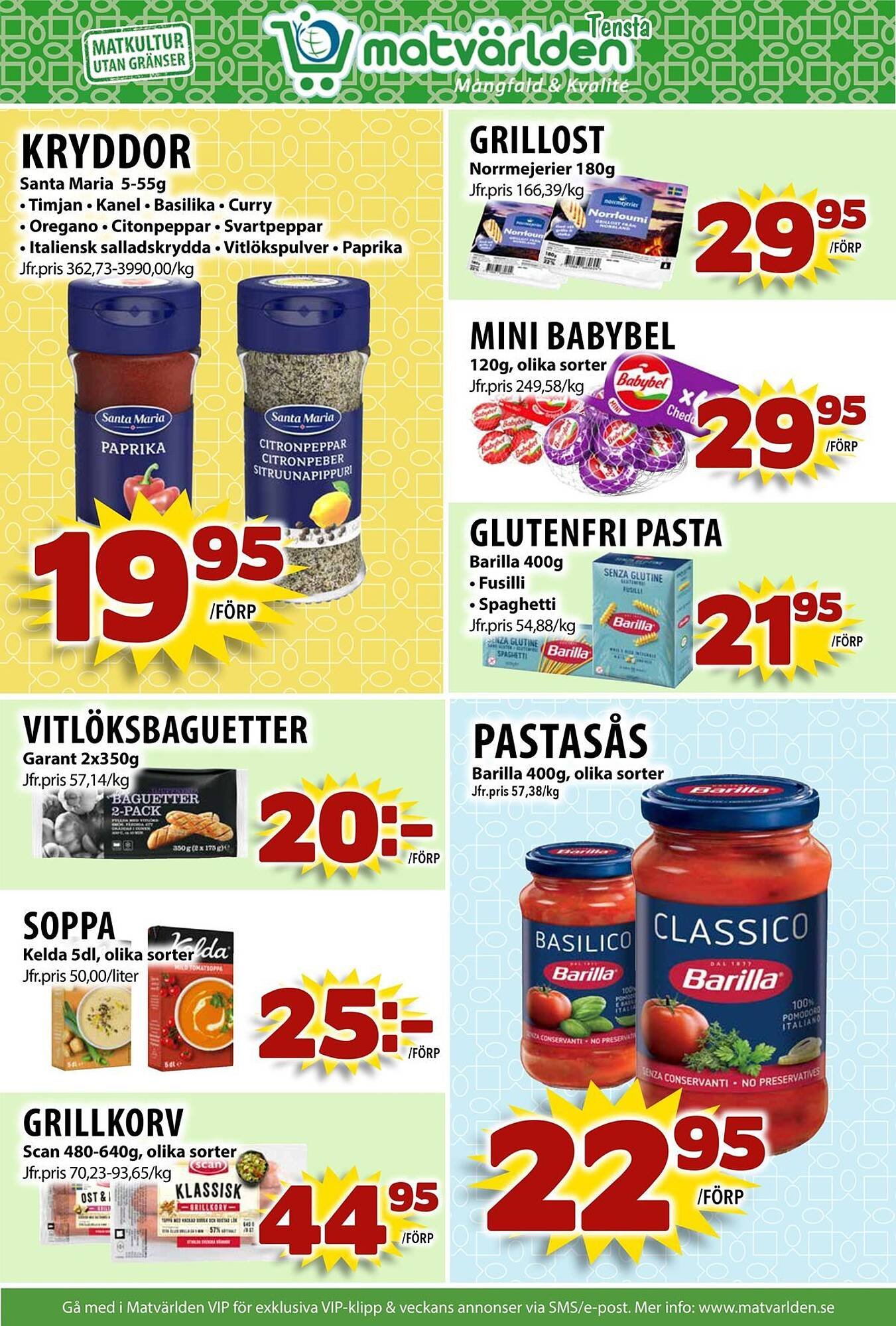 Matvärlden Tensta reklamblad
