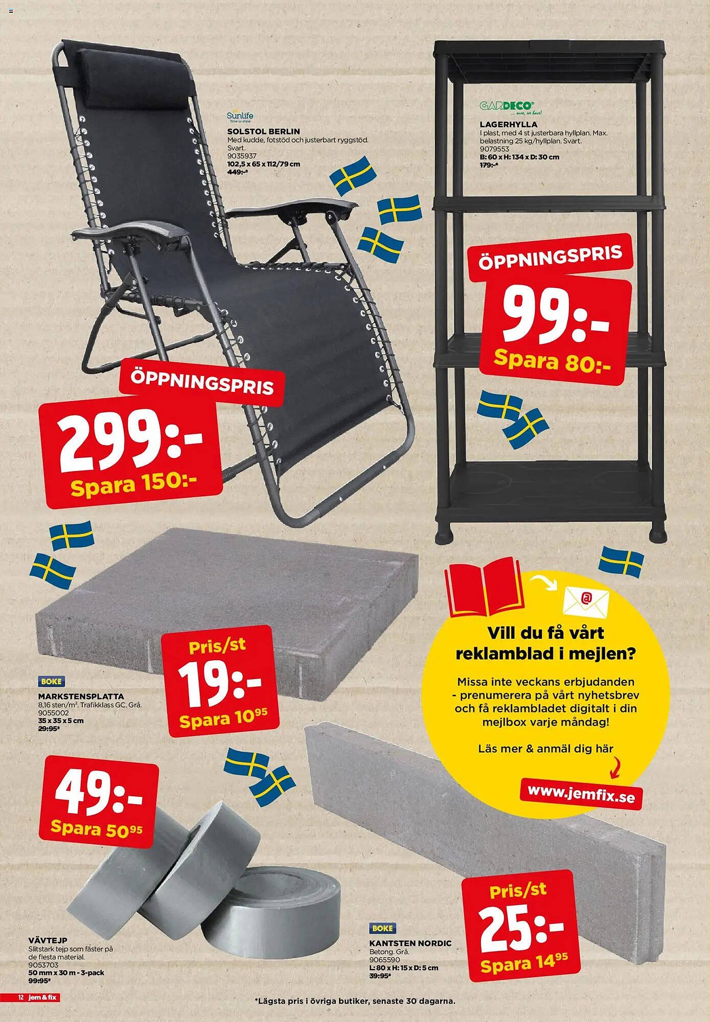 Jem&amp;Fix reklamblad